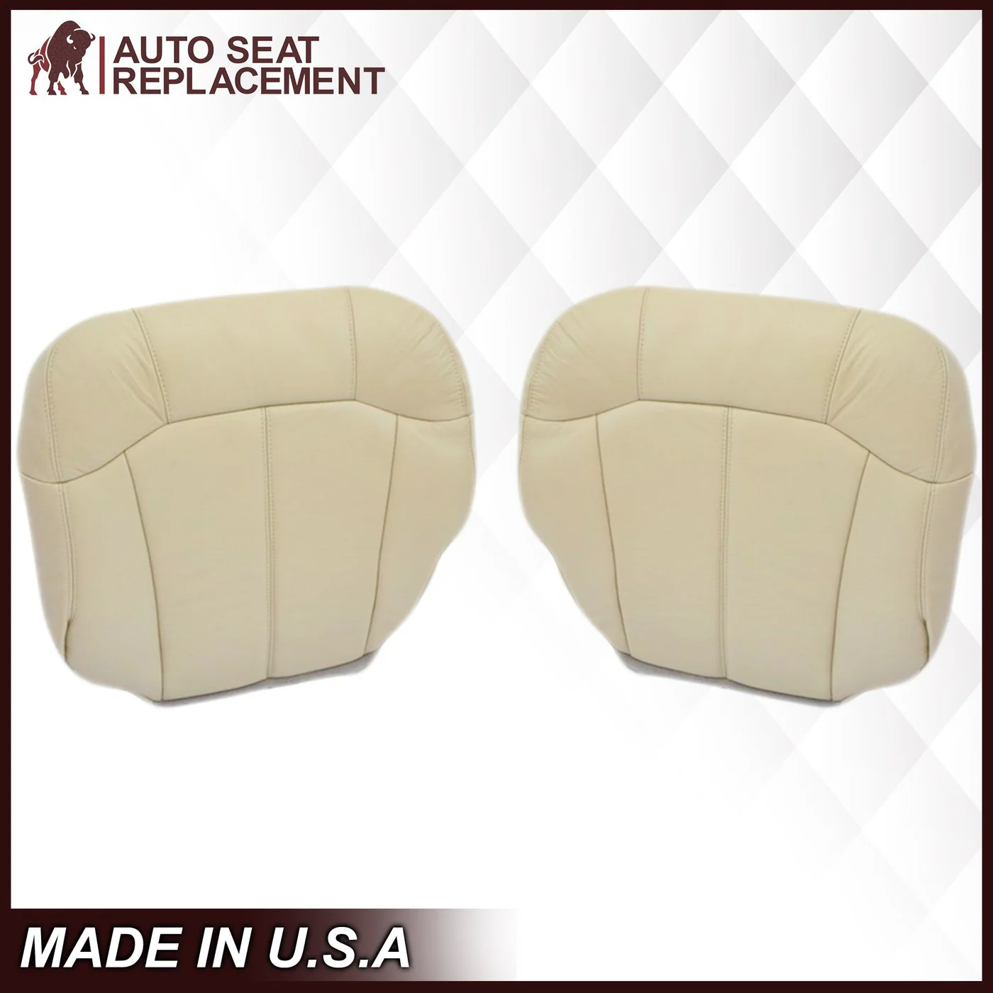 2000-2002 Chevy Tahoe/Suburban Seat Cover in Light Shale Tan: Choose From Variations - Image 31