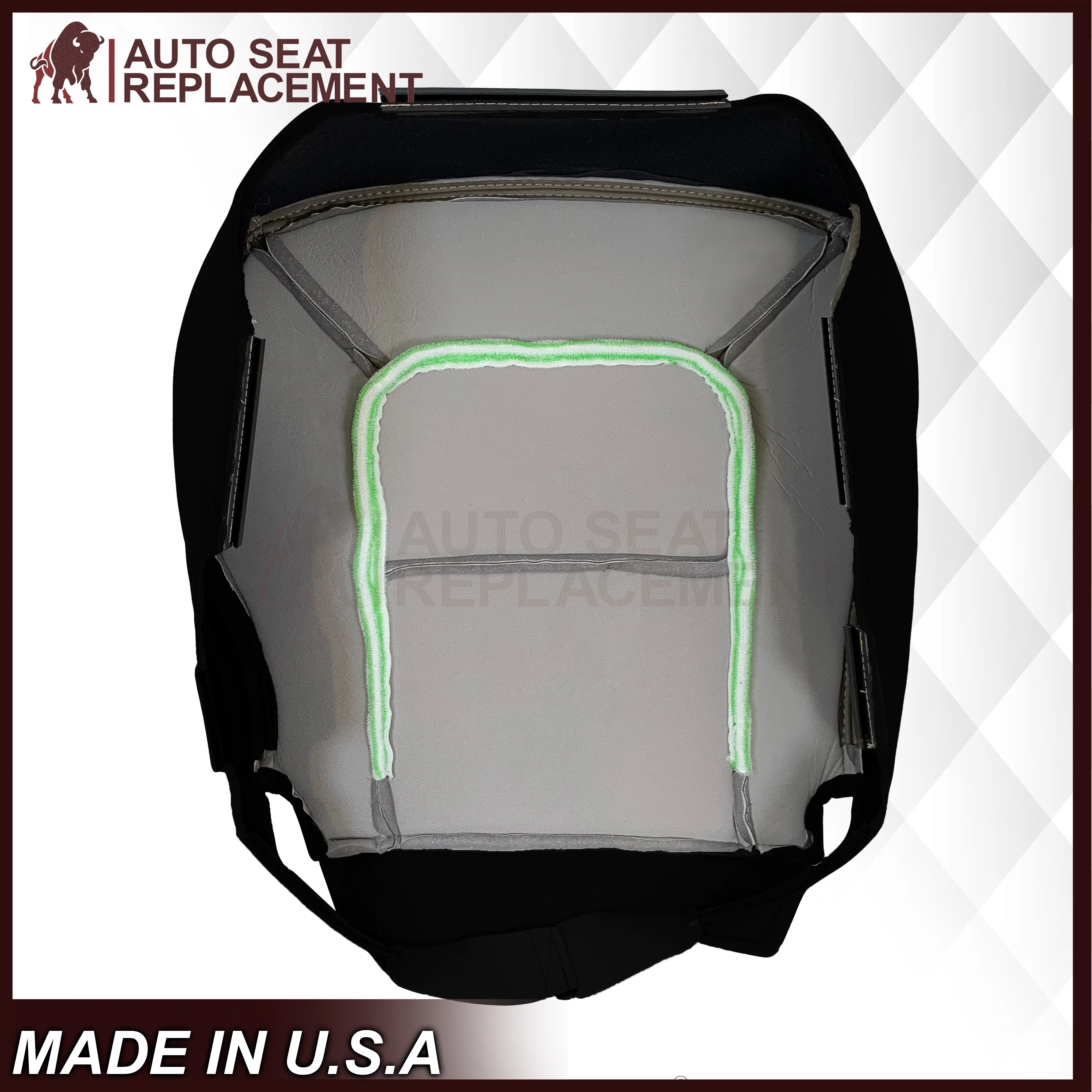 2000-2003 Dodge Durango SLT Replacement Bottom Seat Covers in Black: Choose From Variation - Image 5