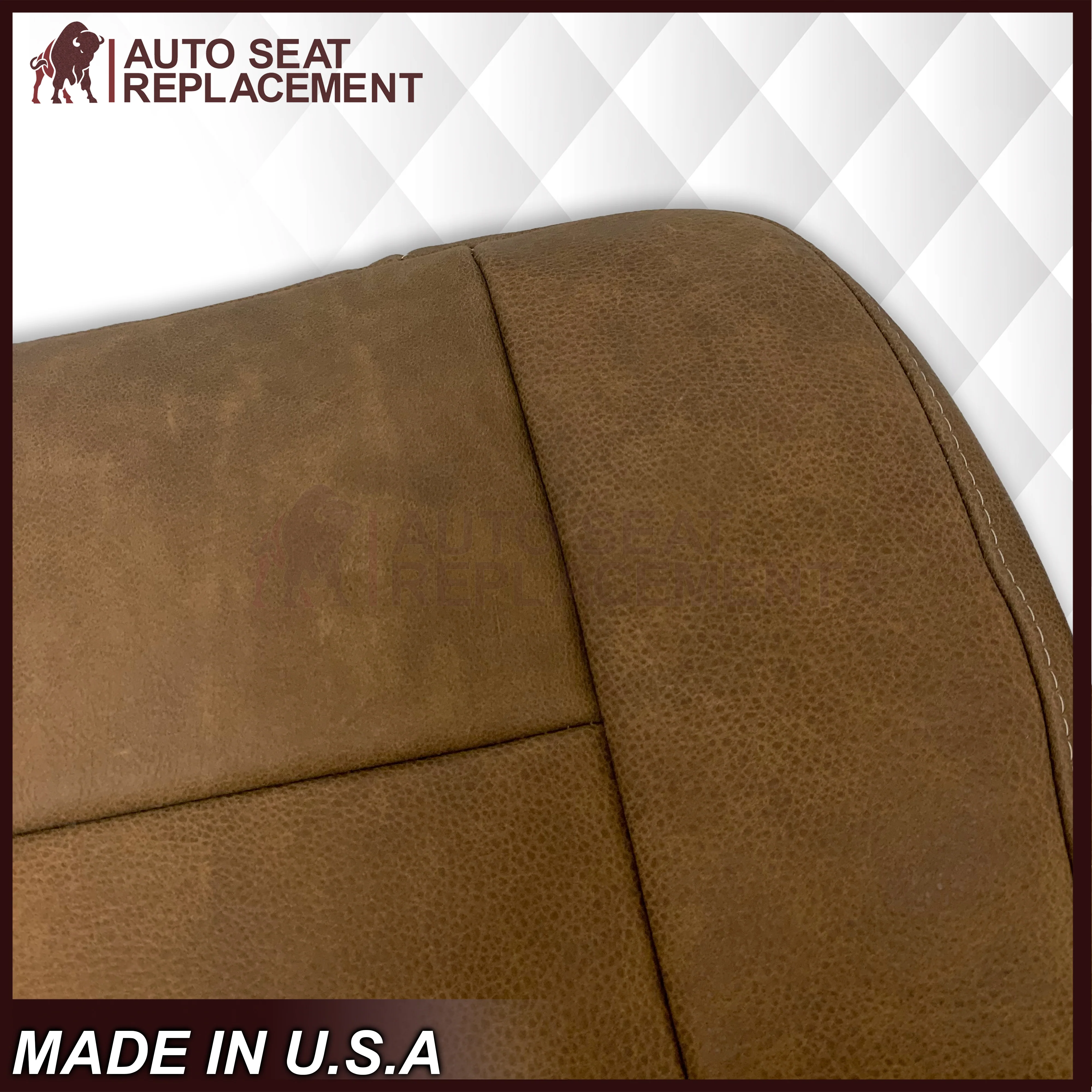 2001 2002 2003 Ford F150 King Ranch Raw Cowhide GENUINE LEATHER Seat Covers - Image 10