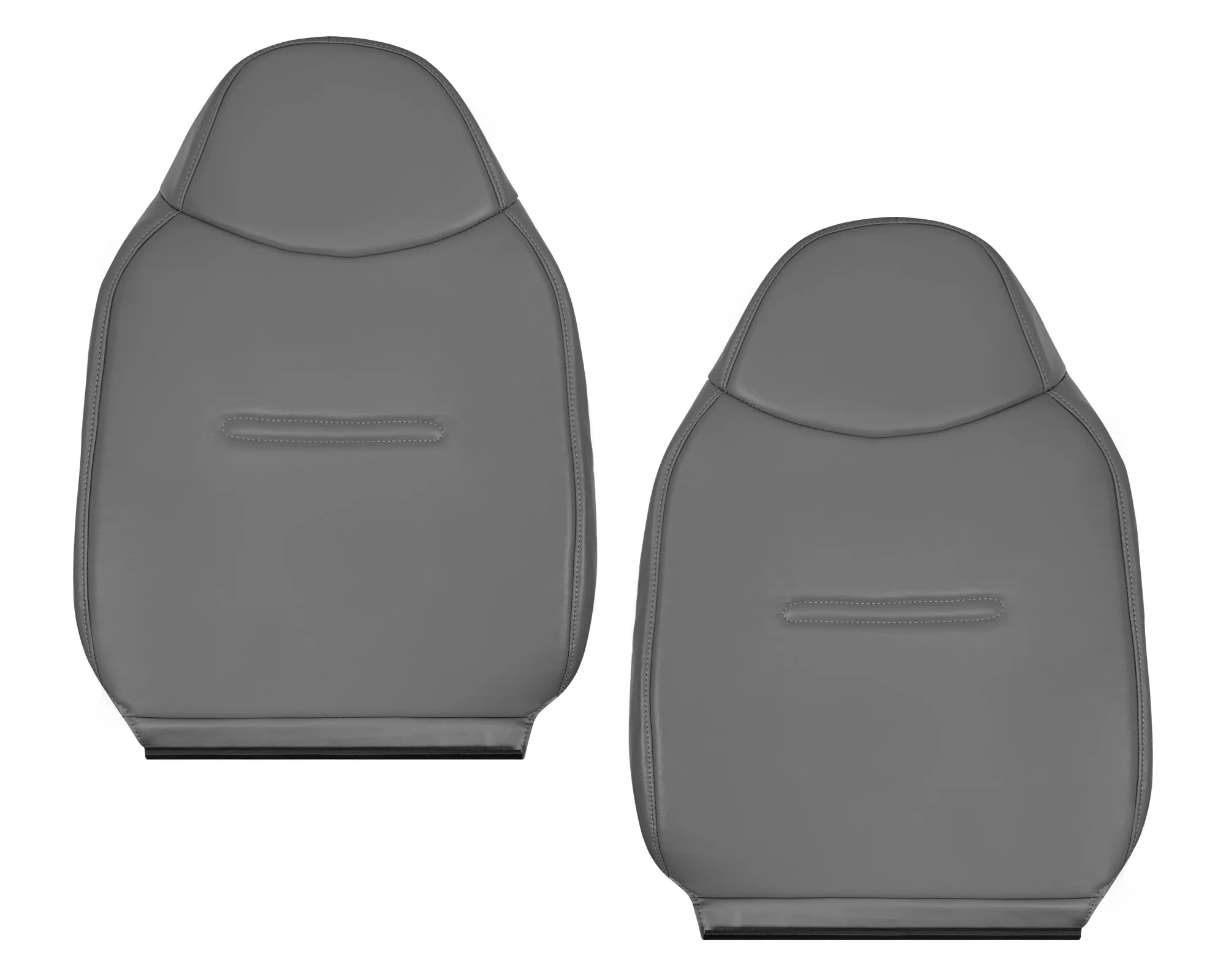 2001 - 2007 Ford F250 F350 F450 F550 Work Truck Super Duty XL Replacement Seat Covers in Gray Vinyl - Image 13