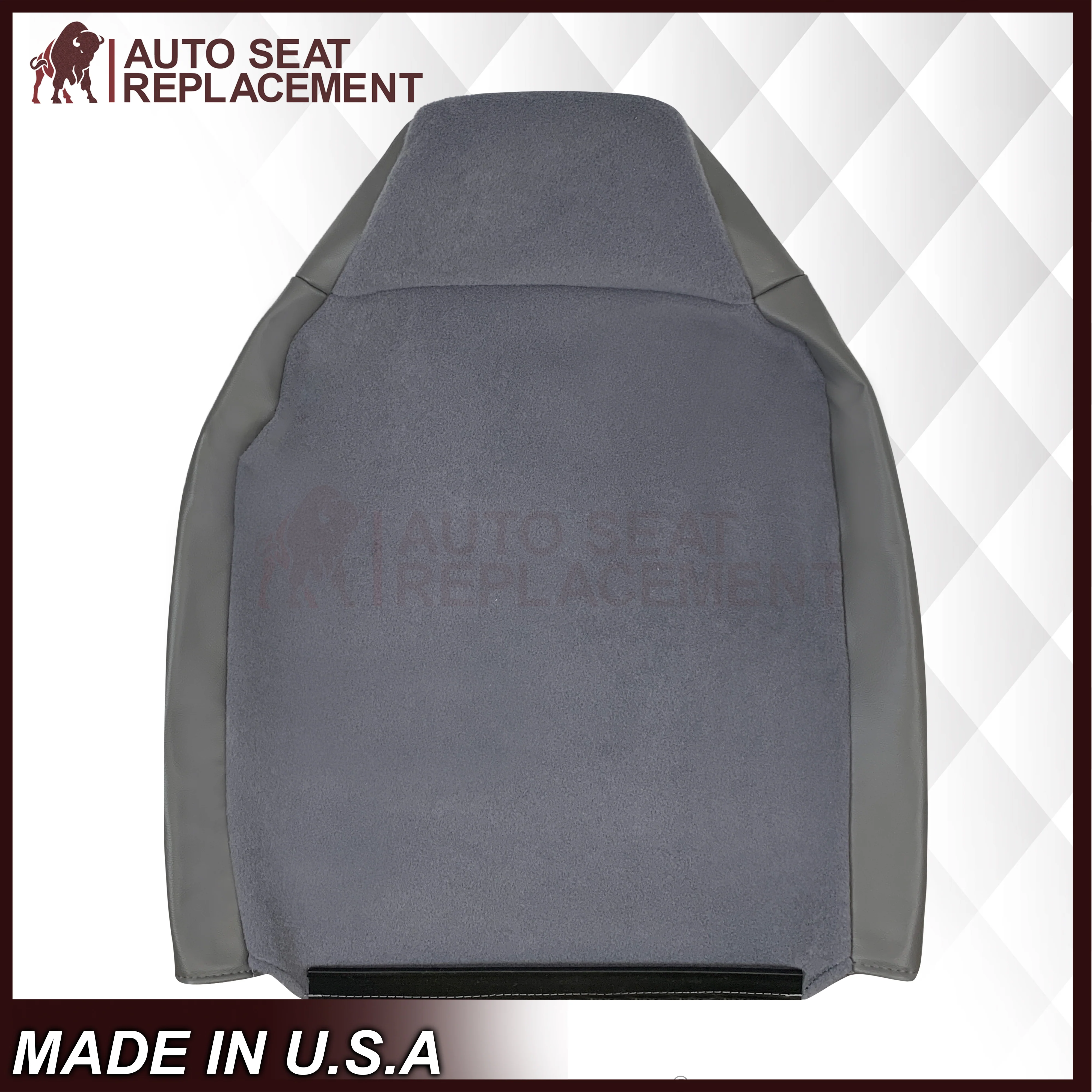 2001 - 2007 Ford F250 F350 F450 F550 Work Truck Super Duty XL Replacement Seat Covers in Gray Vinyl - Image 6