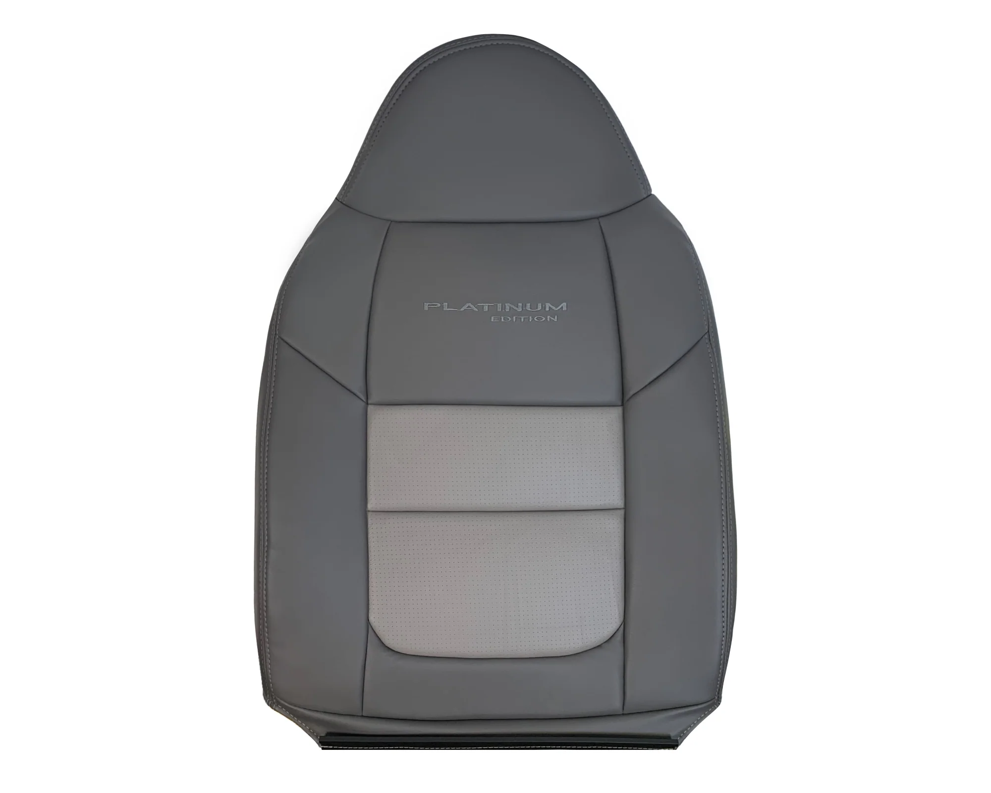 2001 Ford F250 Platinum Edition New Vinyl Replacement Seat Cover in 2-Tone Gray - Image 24