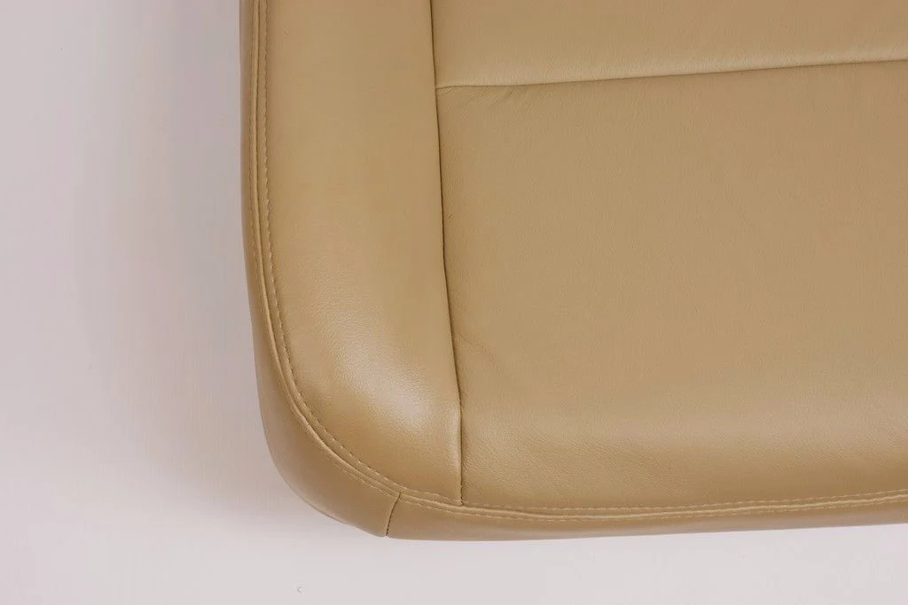 2002 2003 2004 2005 2006 007 Ford F250 F350 Driver Bottom Leather Seat Cover Tan - Image 3