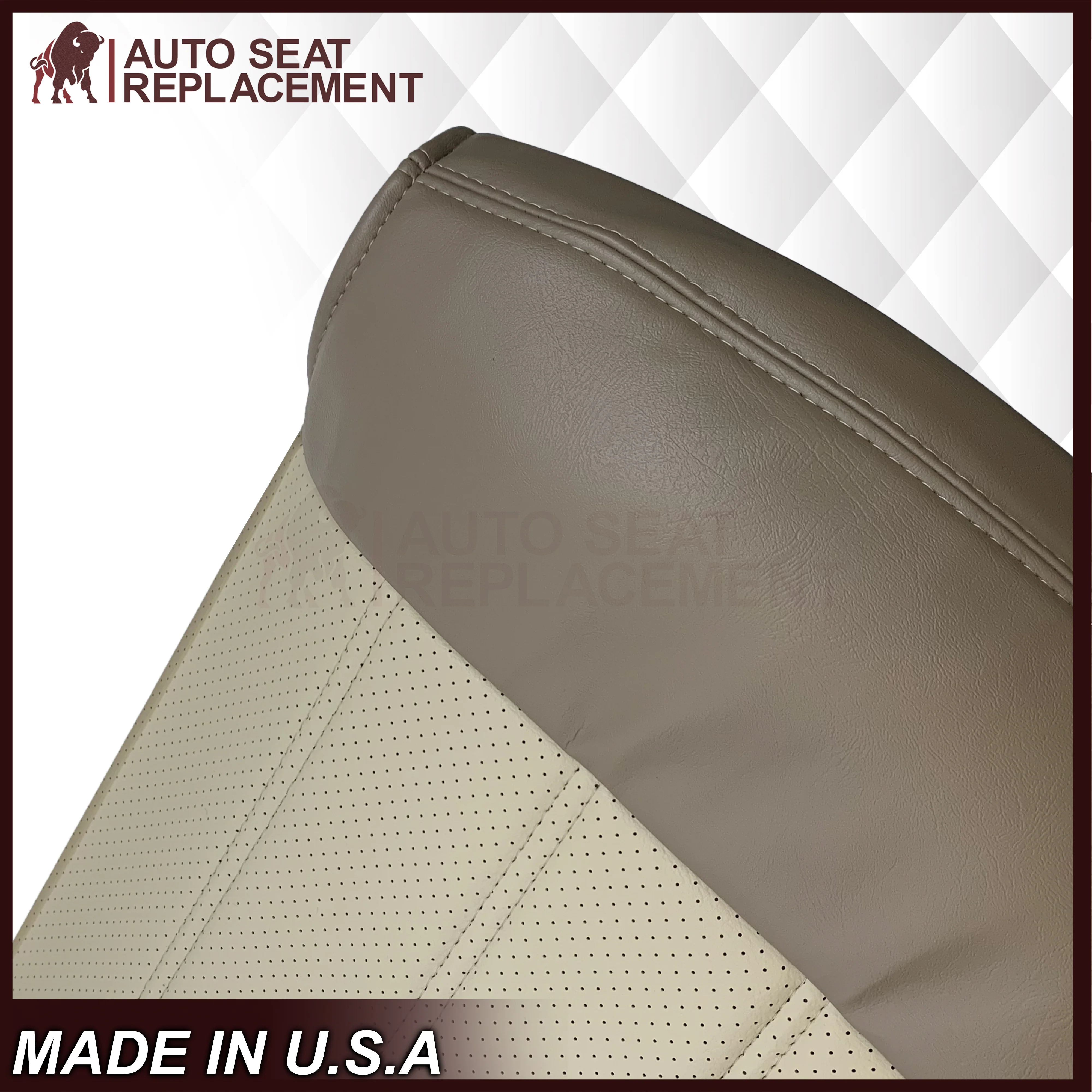 2002 2003 2004 2005 Ford Explorer Eddie Bauer Genuine Leather Replacement Seat Cover - Image 25