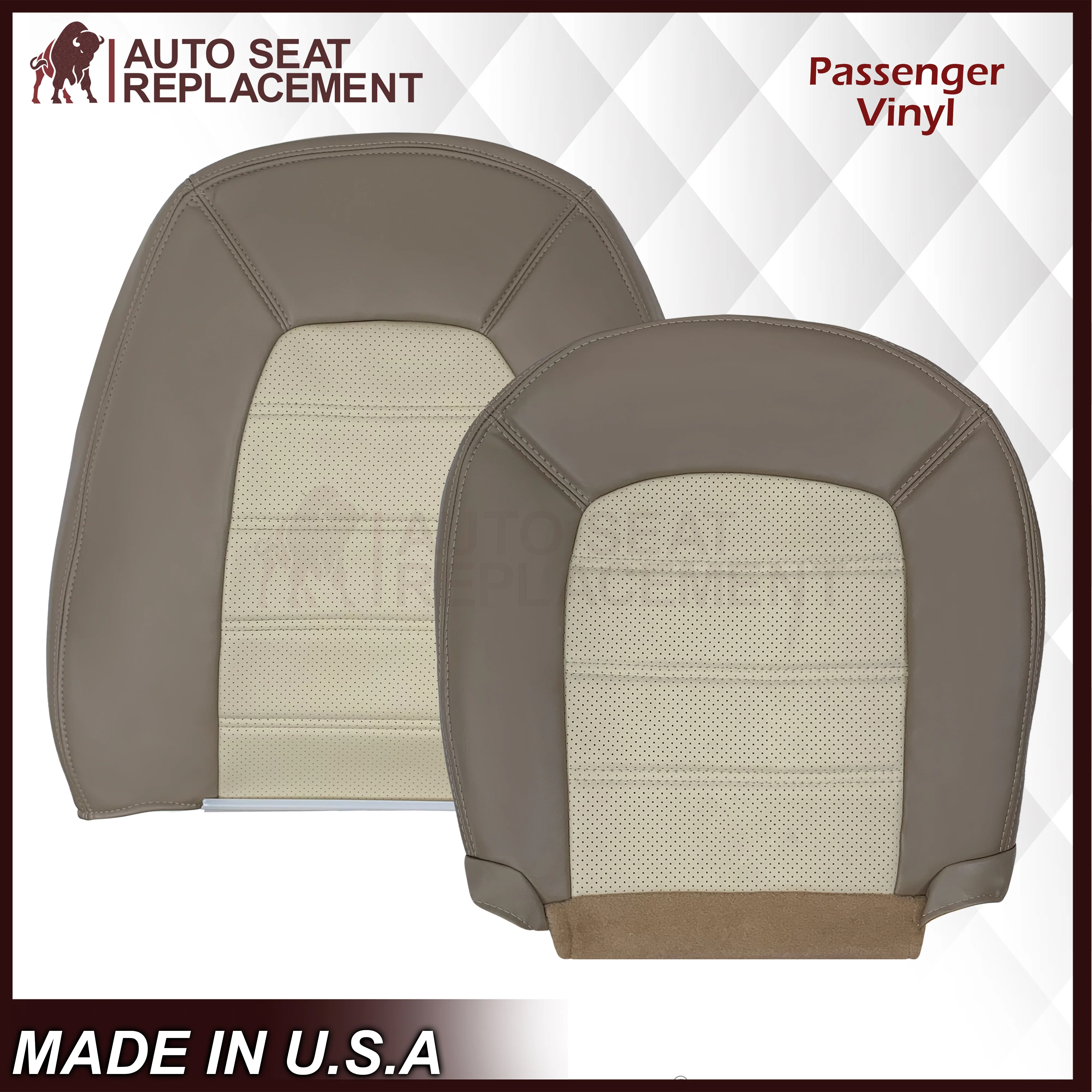 2002 2003 2004 2005 Ford Explorer Eddie Bauer Genuine Leather Replacement Seat Cover - Image 29