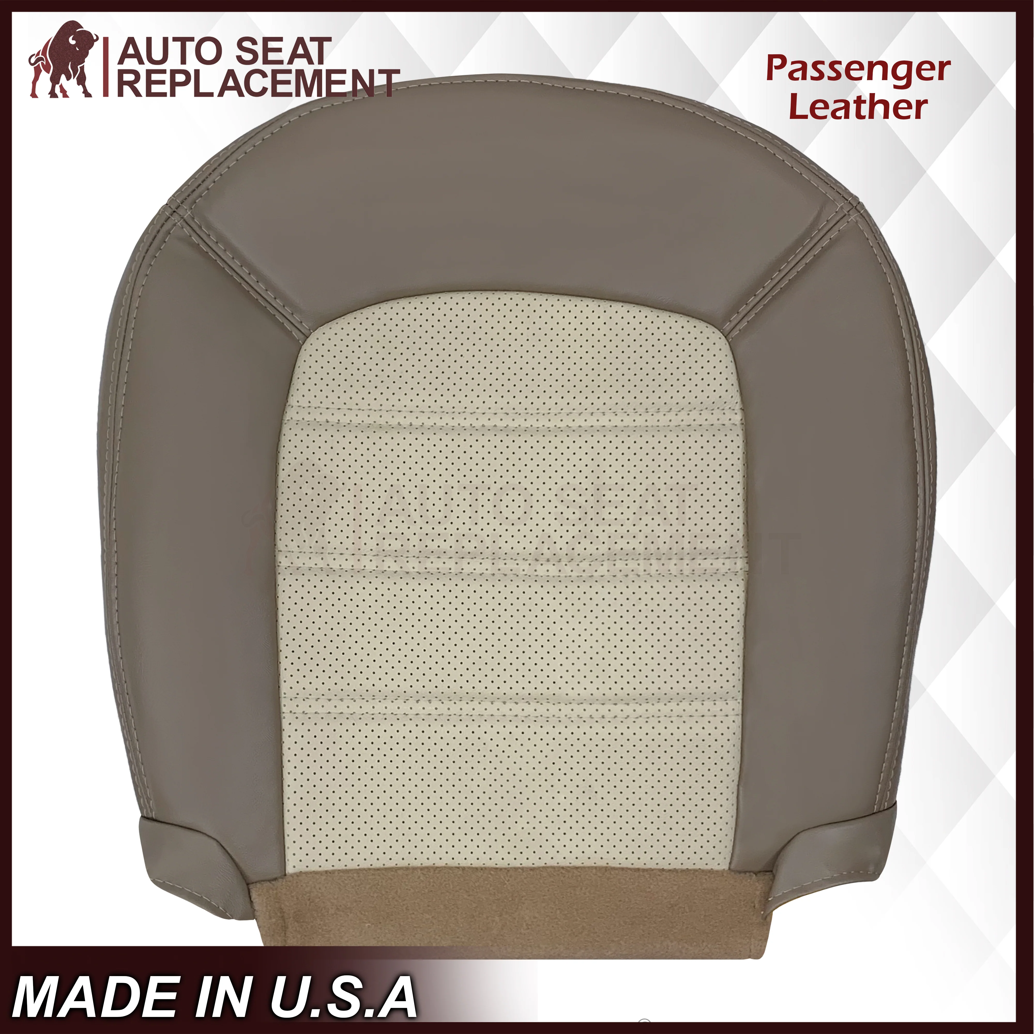 2002 2003 2004 2005 Ford Explorer Eddie Bauer Genuine Leather Replacement Seat Cover - Image 6