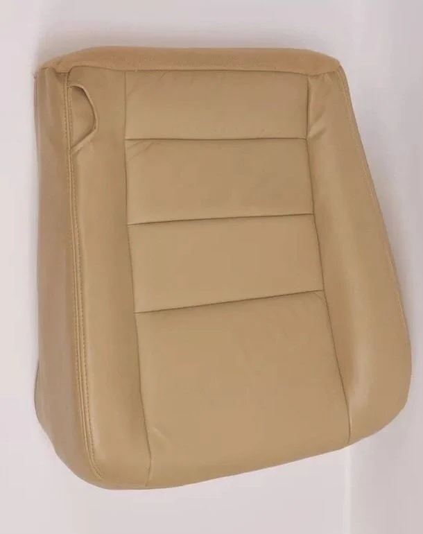 2002 2003 2004  Ford F250 F350 Lariat Driver Side Bottom Leather Seat Cover Tan - Image 12