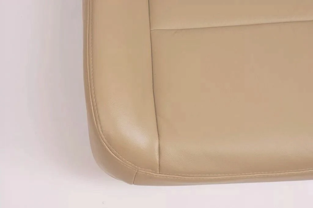 2002 2003 2004  Ford F250 F350 Lariat Driver Side Bottom Leather Seat Cover Tan - Image 5