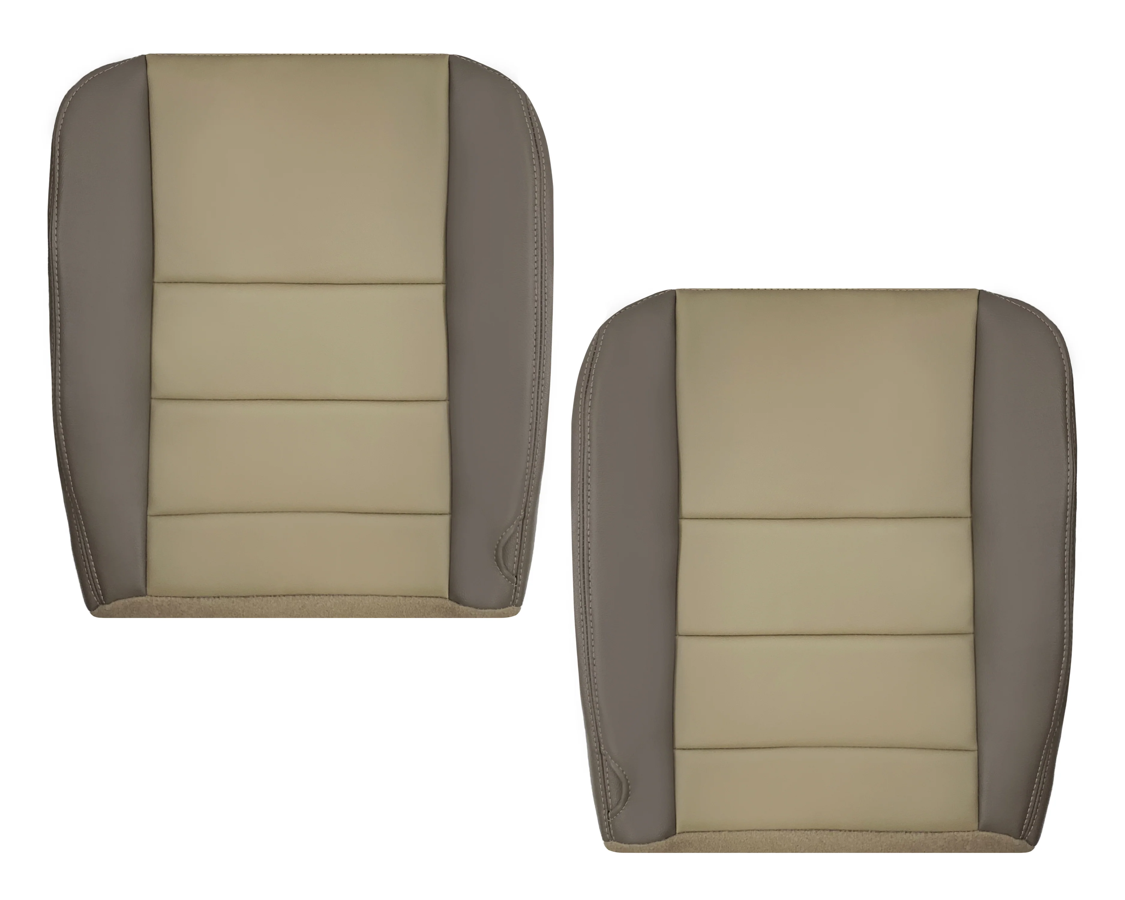 2002 - 2004 Ford Excursion Eddie Bauer Replacement Seat Covers 2 Tone Gray-Tan: Choose From Variations - Image 31