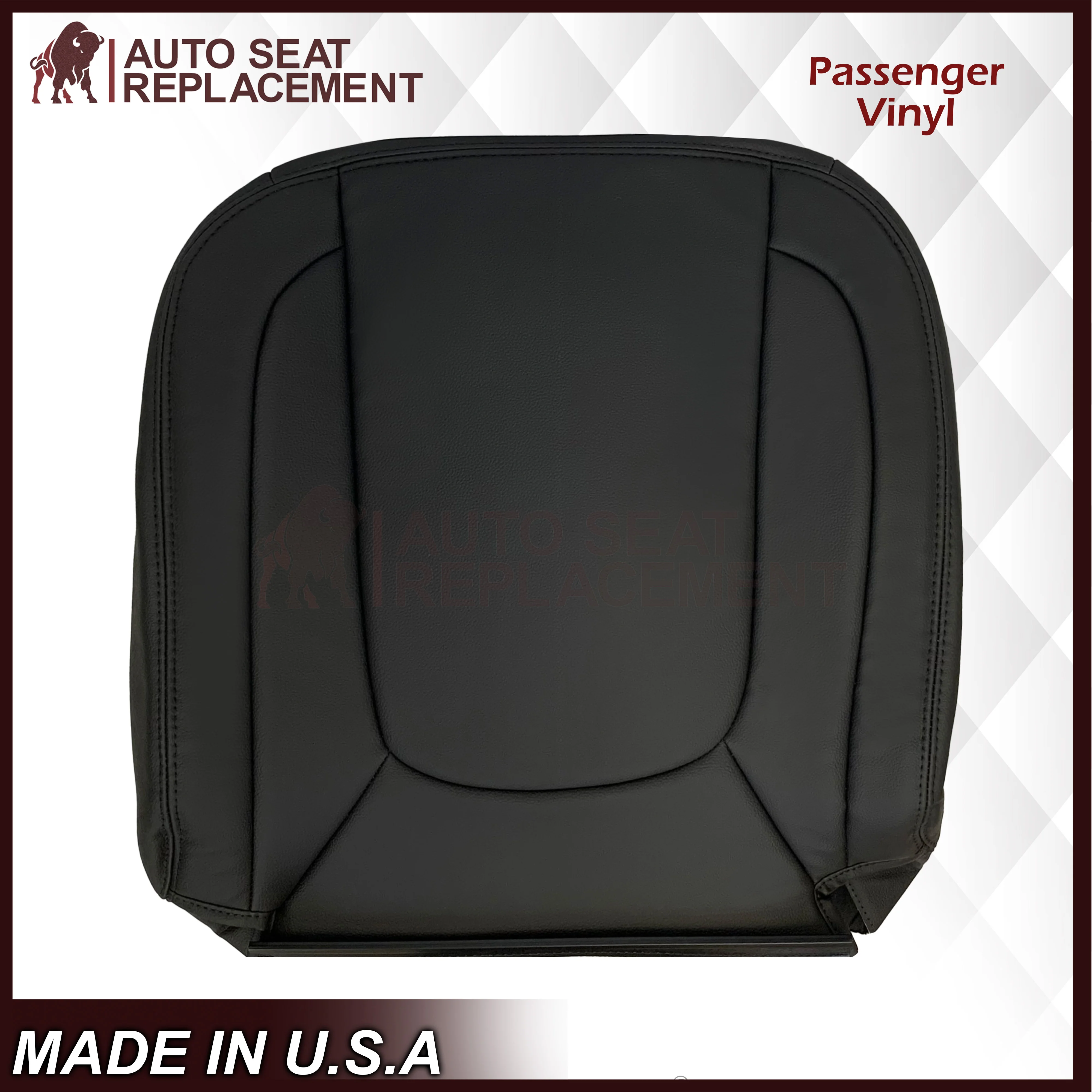 2002-2005 Dodge Ram ST WORK TRUCK 1500 2500 3500 Replacement Seat Covers In Dark Slate "Dark Gray" Synthetic Leather (Vinyl) - Image 13