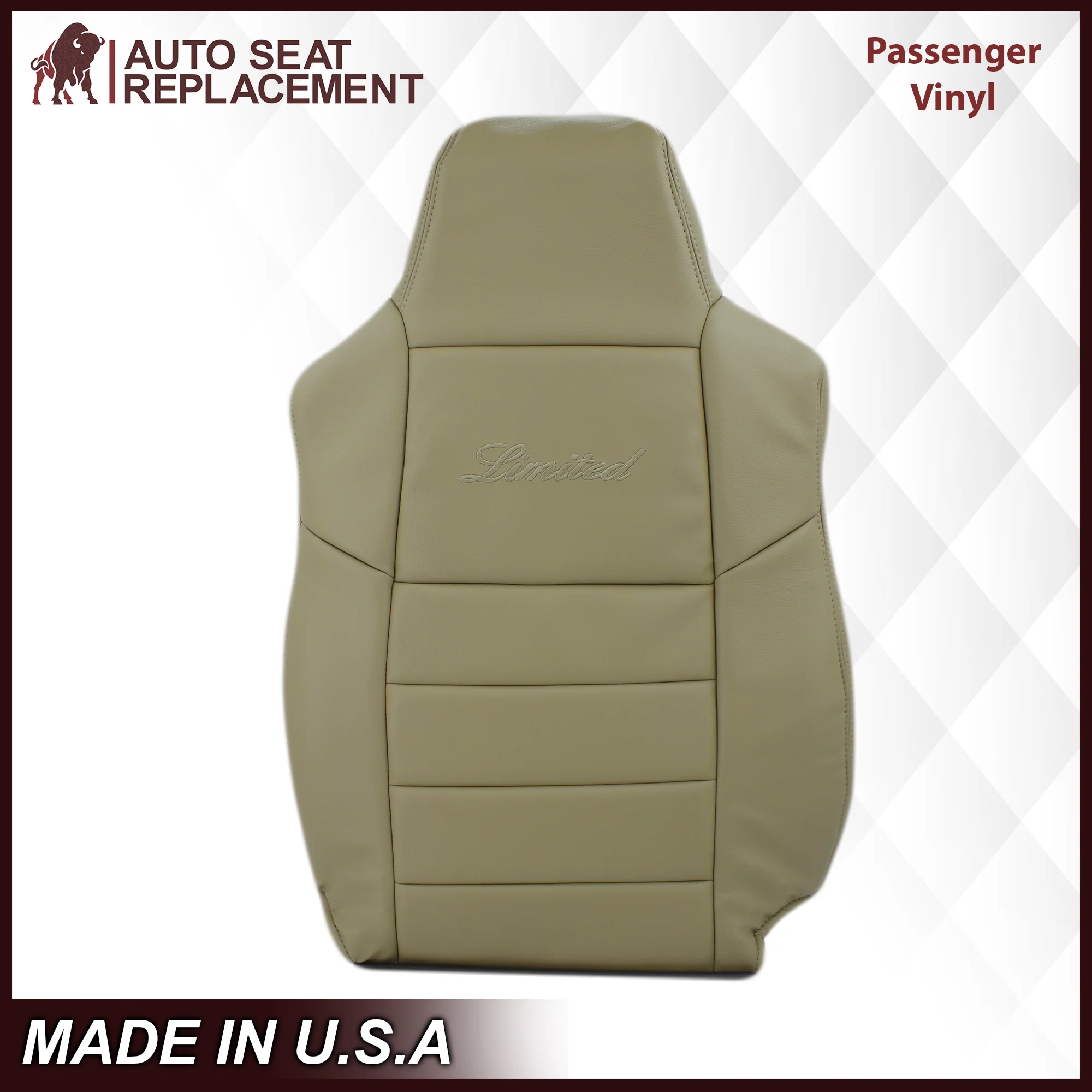2002-2005 Ford Excursion Limited Seat Cover in Tan: Choose From Variations - Image 14
