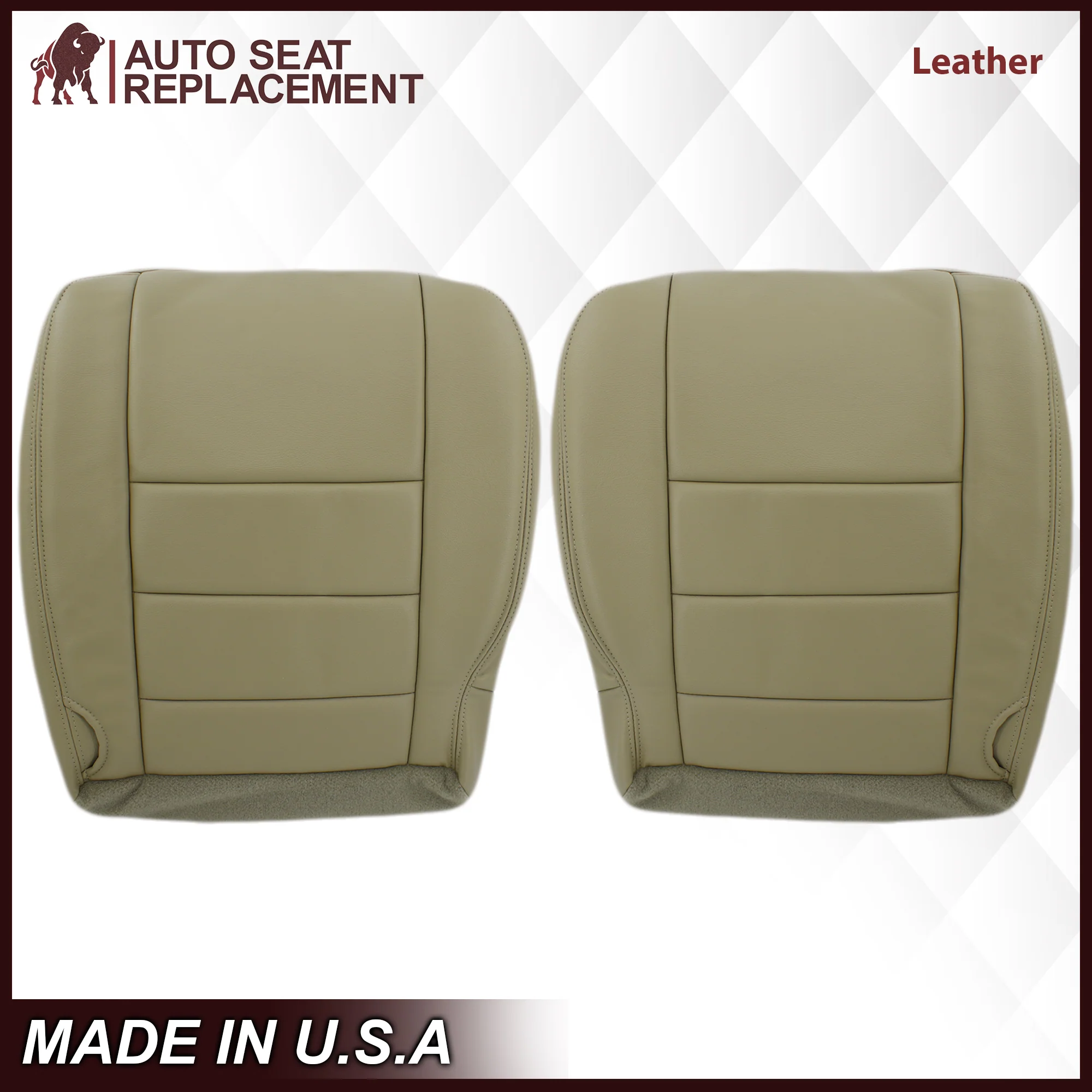 2002-2005 Ford Excursion Limited Seat Cover in Tan: Choose From Variations - Image 18