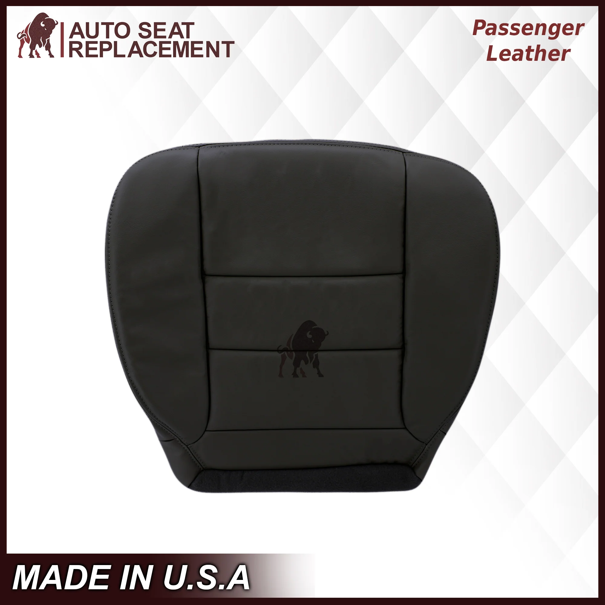 2002-2007 Ford F250/F350/F450/F550 Lariat Extended Cab Seat Cover in Black: Choose Leather or Vinyl - Image 11