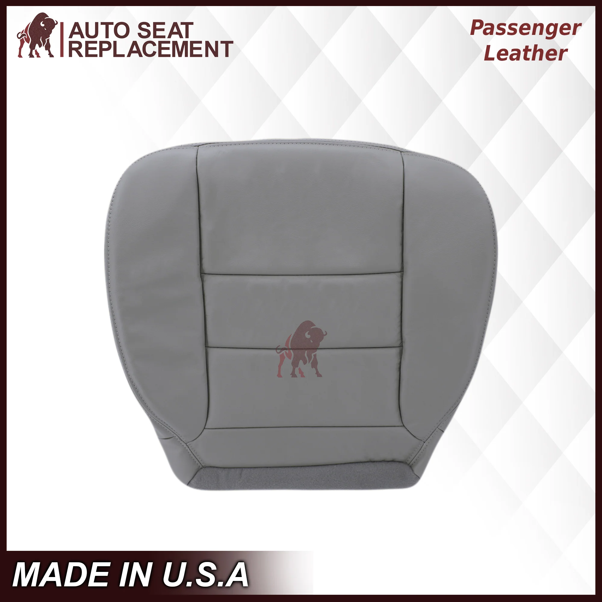 2002-2007 Ford F250/F350/F450/F550 Lariat Extended Cab Seat Cover in Flint Gray: Choose Leather or Vinyl - Image 11