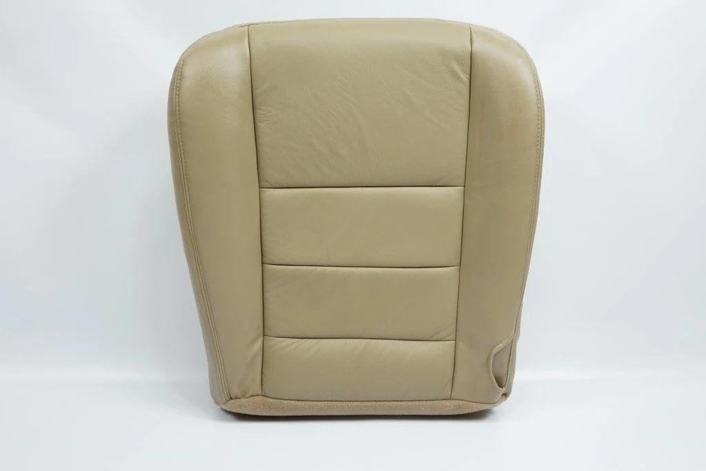 2002 - 2007 Ford F250 F350 Lariat Bottom Leather Seat Cover Passenger side TAN" - Image 8