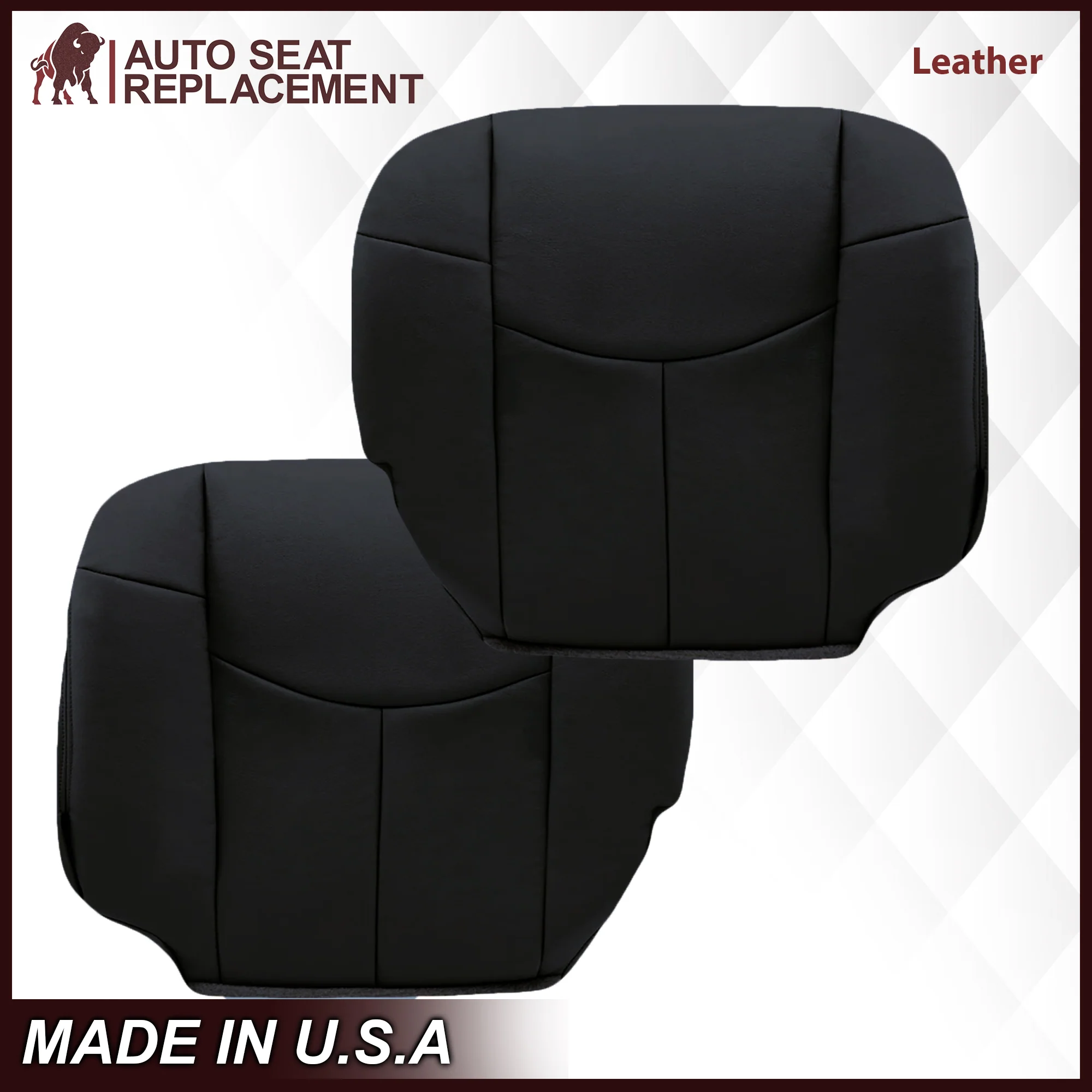 2002 Chevy Avalanche Seat Cover in Dark Graphite "Dark Gray": Choose From Variations - Image 16