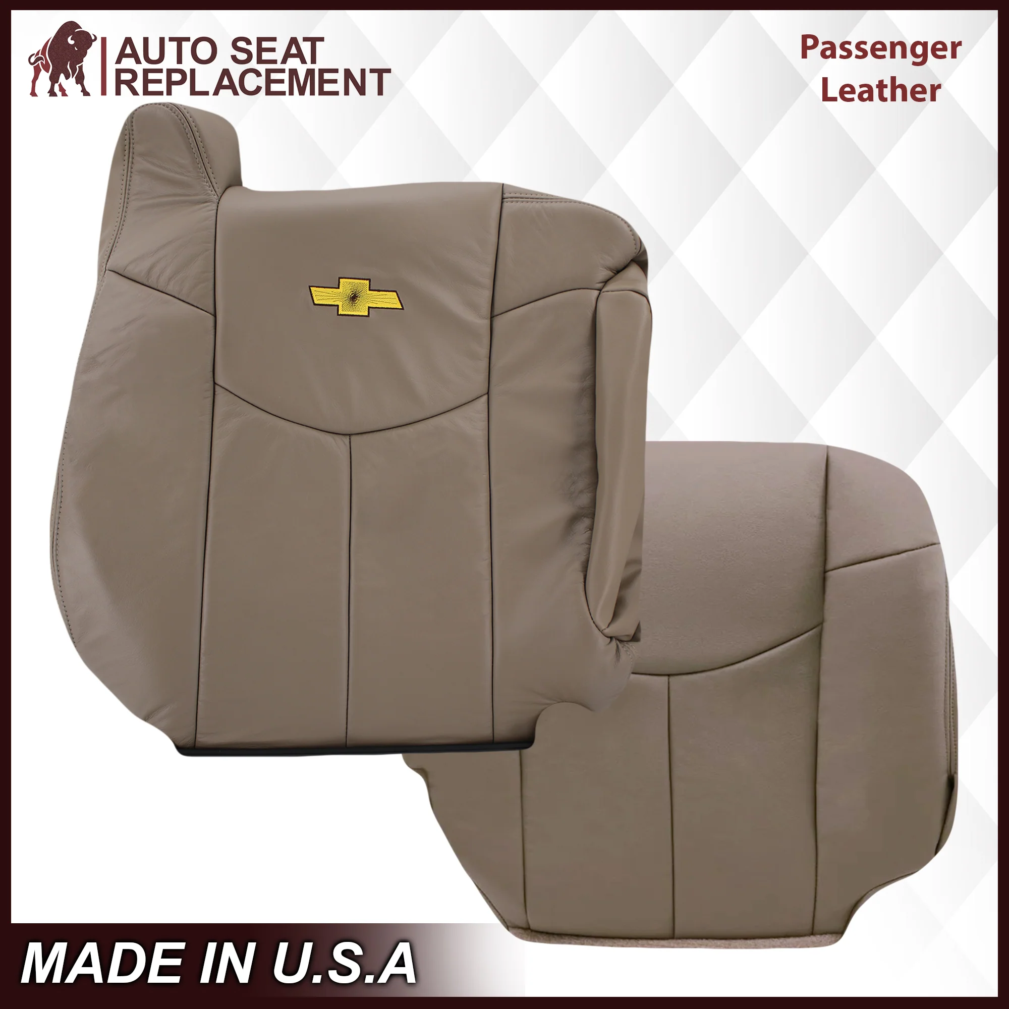 2002 Chevy Avalanche Seat Cover in Medium Neutral Tan: Choose From Variations - Image 14