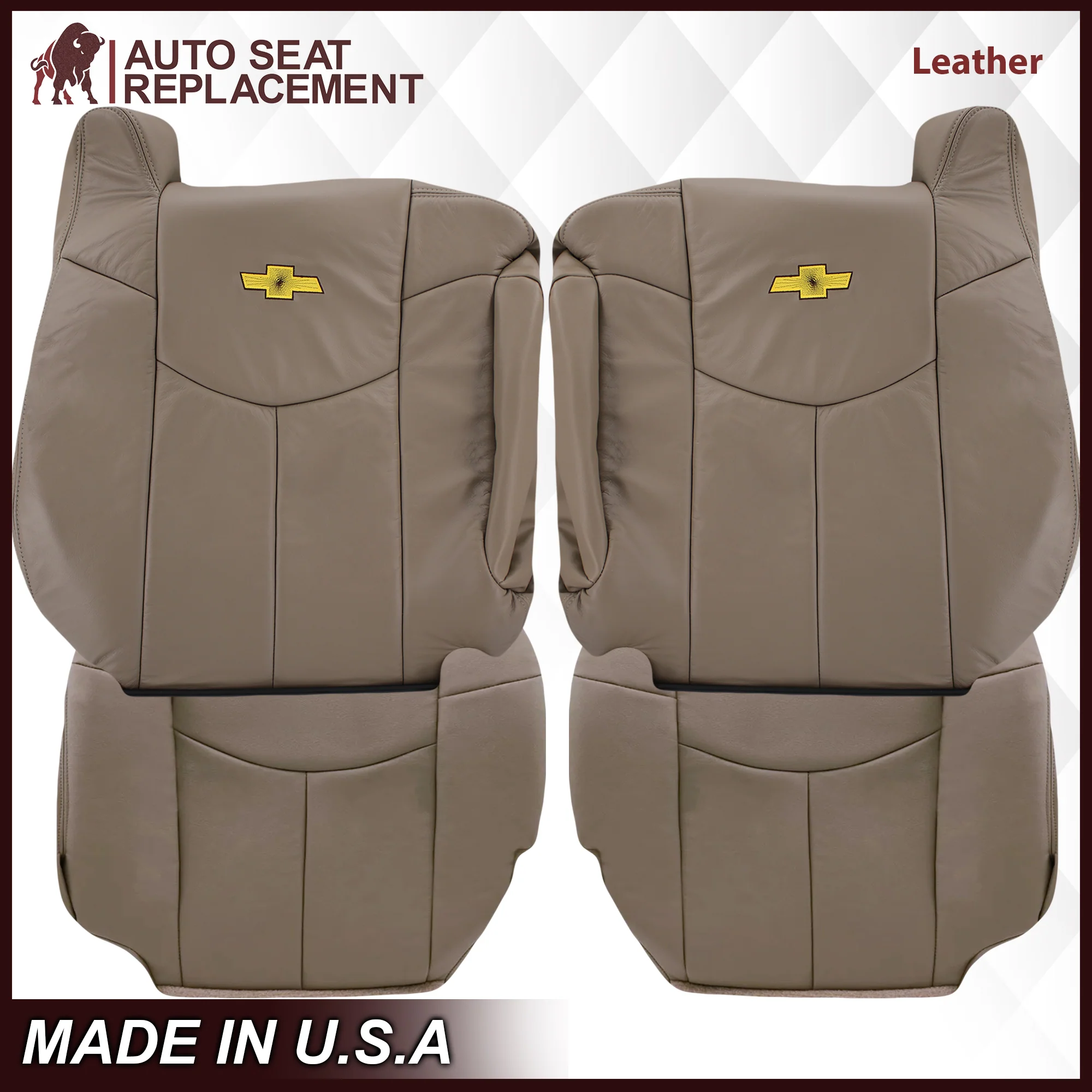 2002 Chevy Avalanche Seat Cover in Medium Neutral Tan: Choose From Variations - Image 19