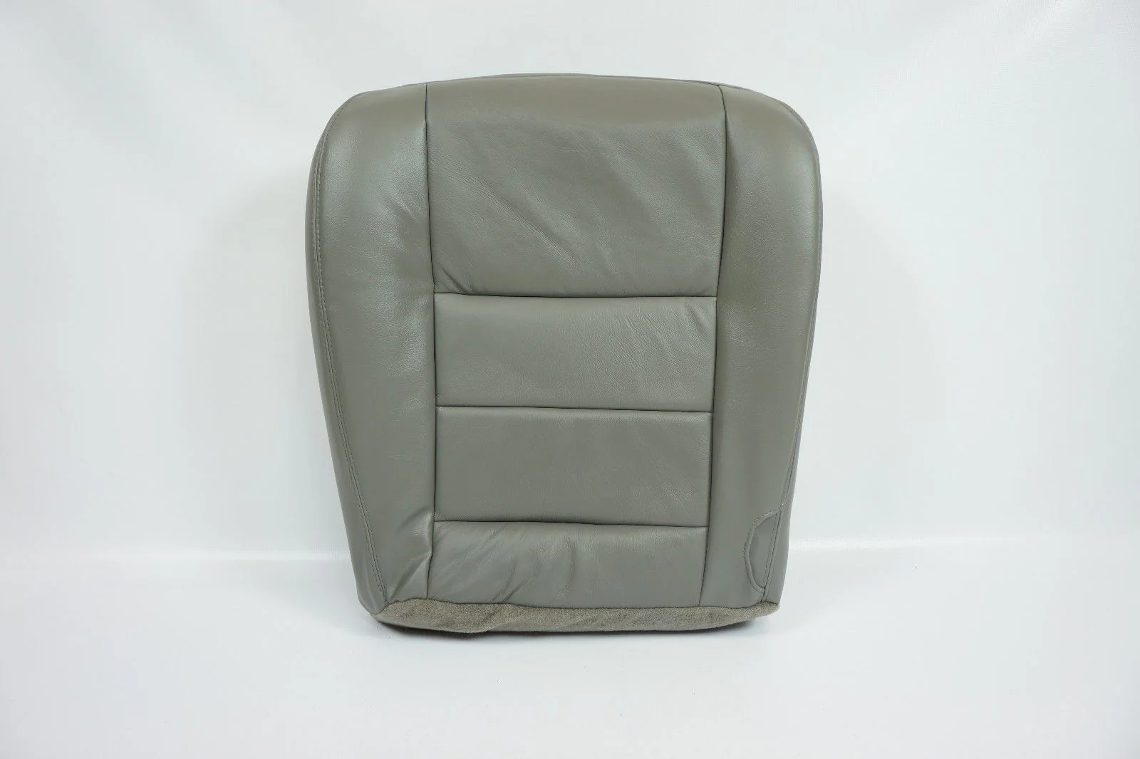 2002 to 2007 Ford F250 F350 Lariat XL FX4 Xlt Passenger Bottom Seat Cover Gray - Image 4