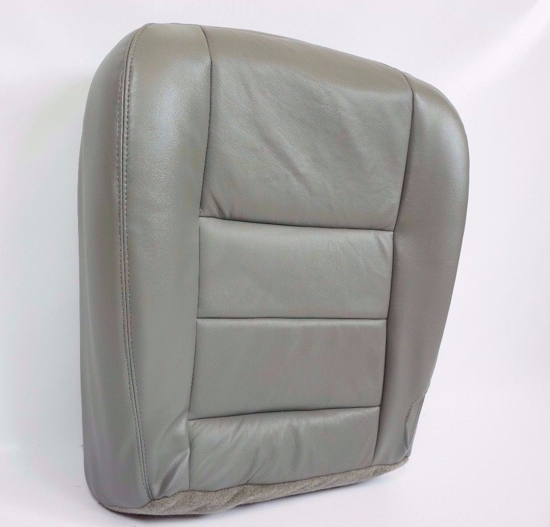 2002 to 2007 Ford F250 F350 Lariat XL FX4 Xlt Passenger Bottom Seat Cover Gray - Image 6