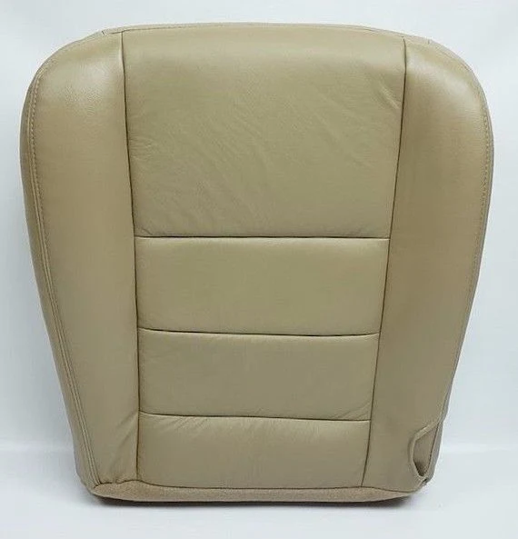 2002 To 2007 Ford F250 F350 Lariat XL XLT Driver Bottom Leather Seat Cover TAN - Image 10