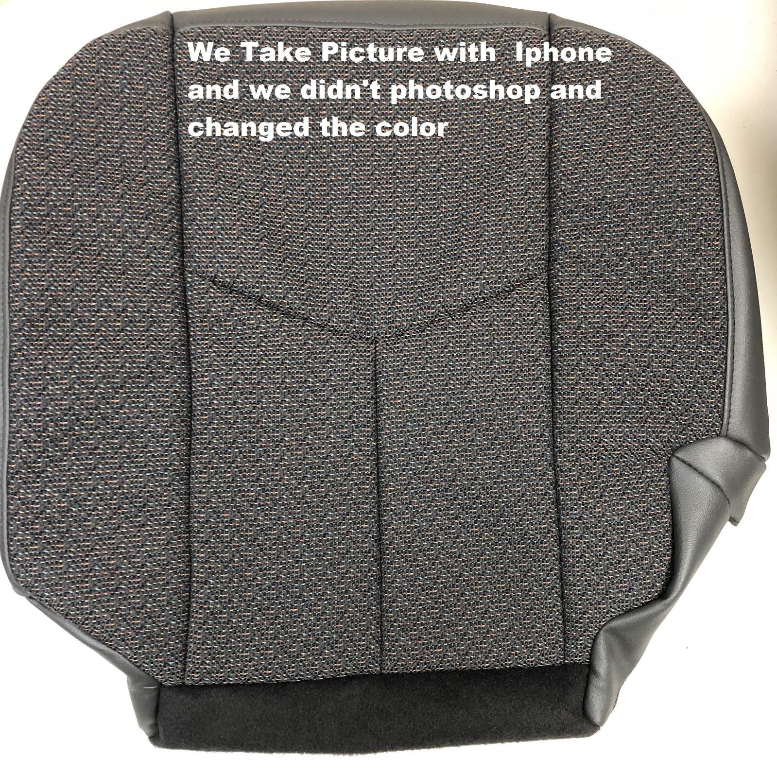 2003 2004 2005 2006 2007 Chevy Silverado Driver and Passenger Cloth Seat Cover in Dark Gray - Image 3