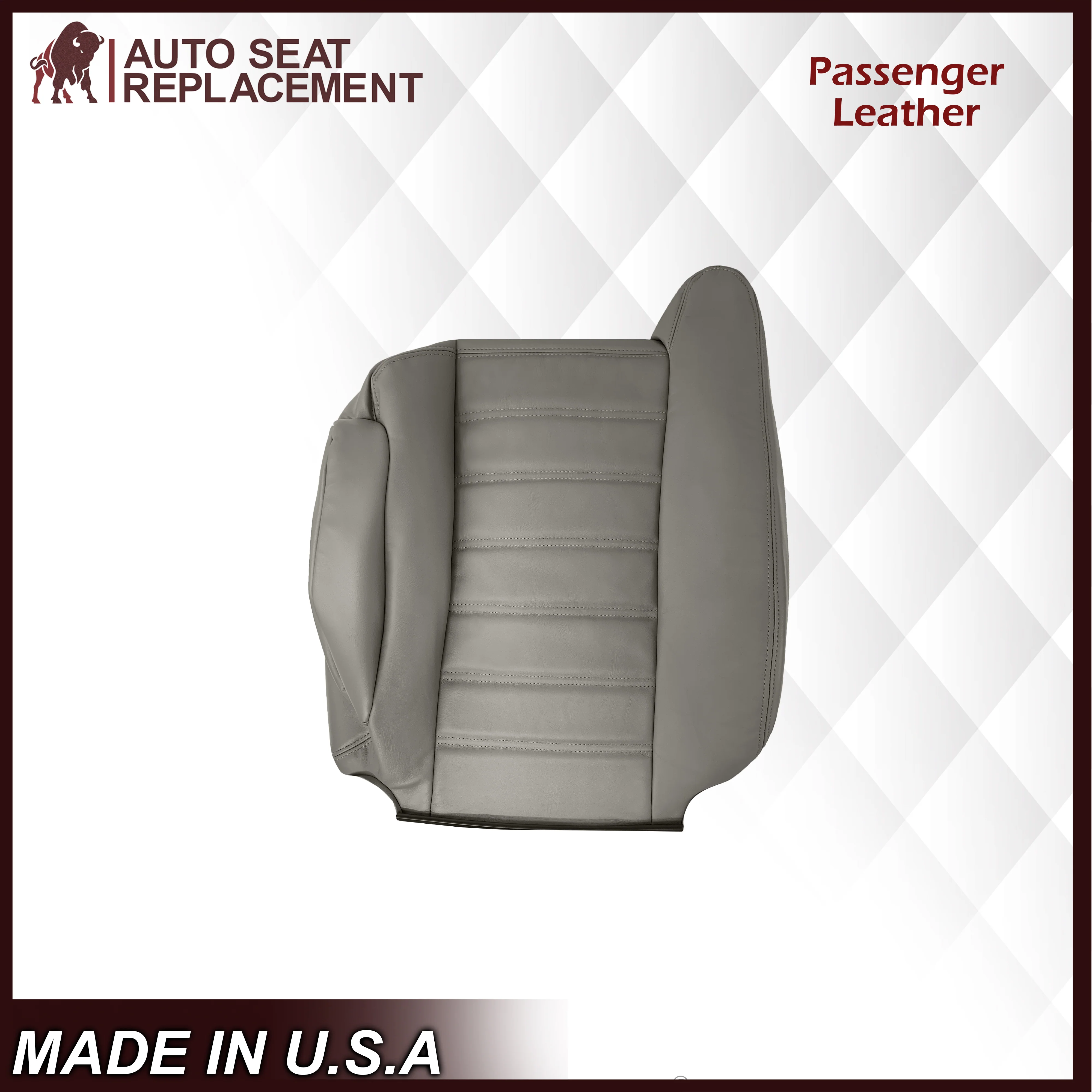 2003 2004 2005 2006 2007 Hummer H2 SUV SUT Adventure Gray Leather Or Vinyl Seat Cover - Image 13