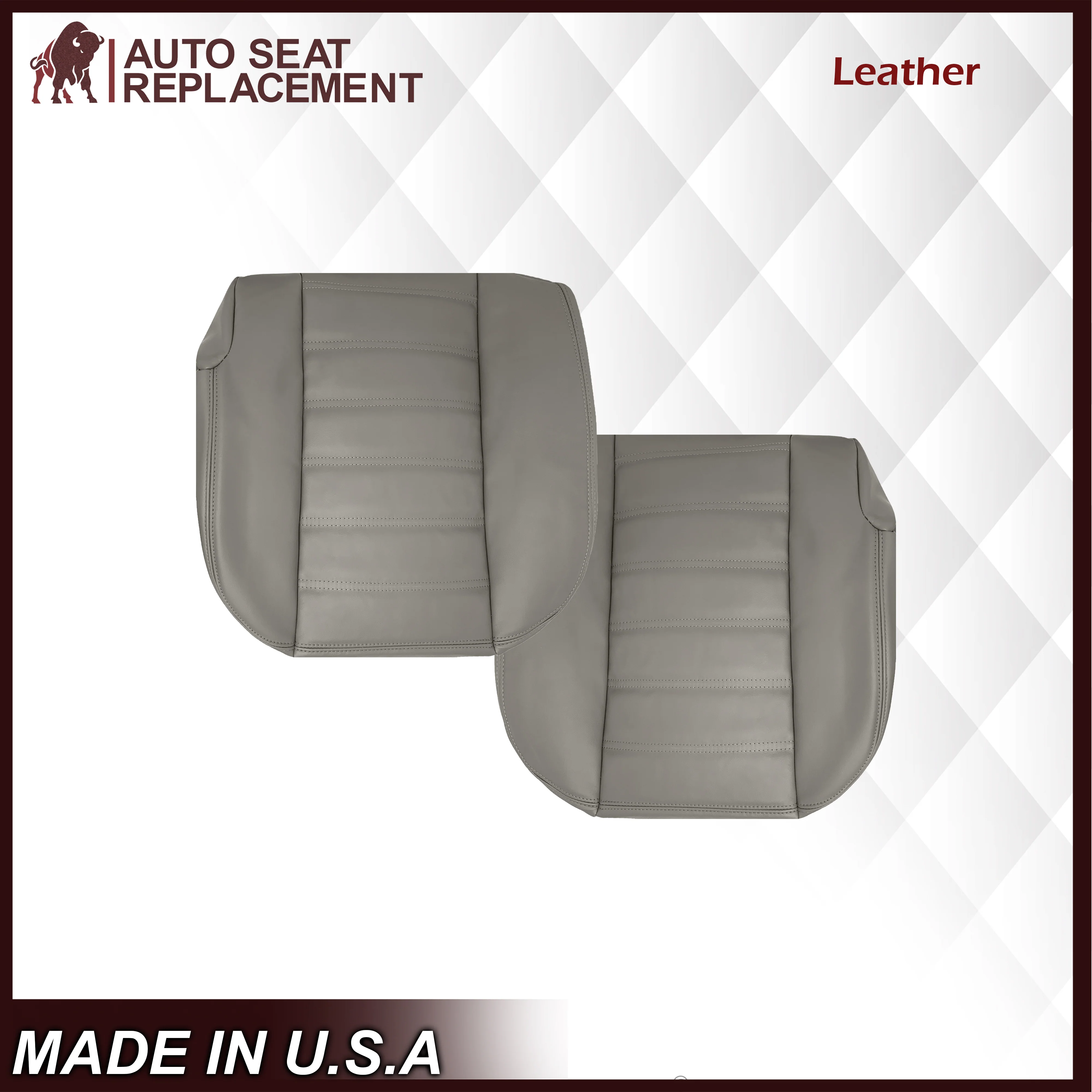 2003 2004 2005 2006 2007 Hummer H2 SUV SUT Adventure Gray Leather Or Vinyl Seat Cover - Image 27