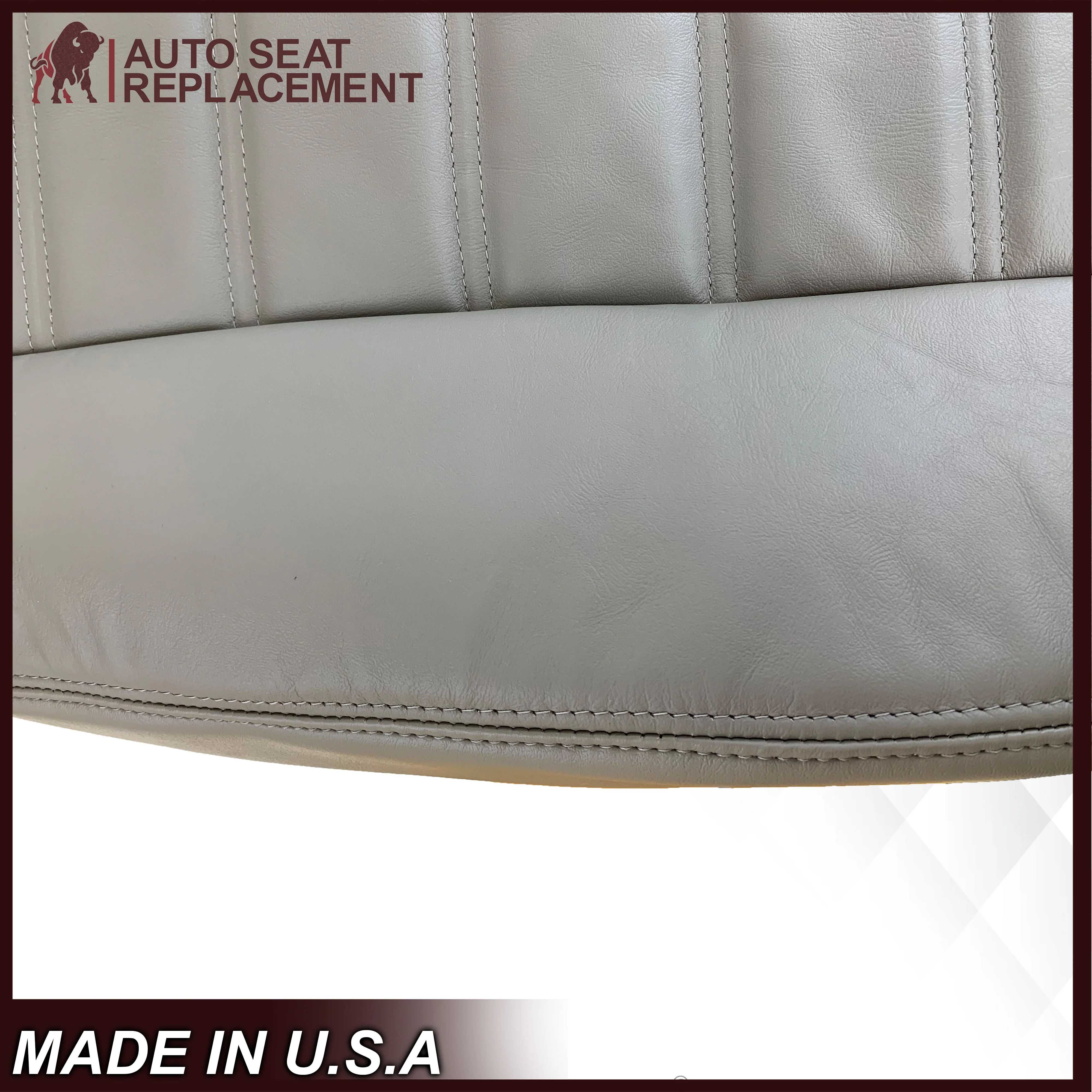 2003 2004 2005 2006 2007 Hummer H2 SUV SUT Adventure Gray Leather Or Vinyl Seat Cover - Image 5