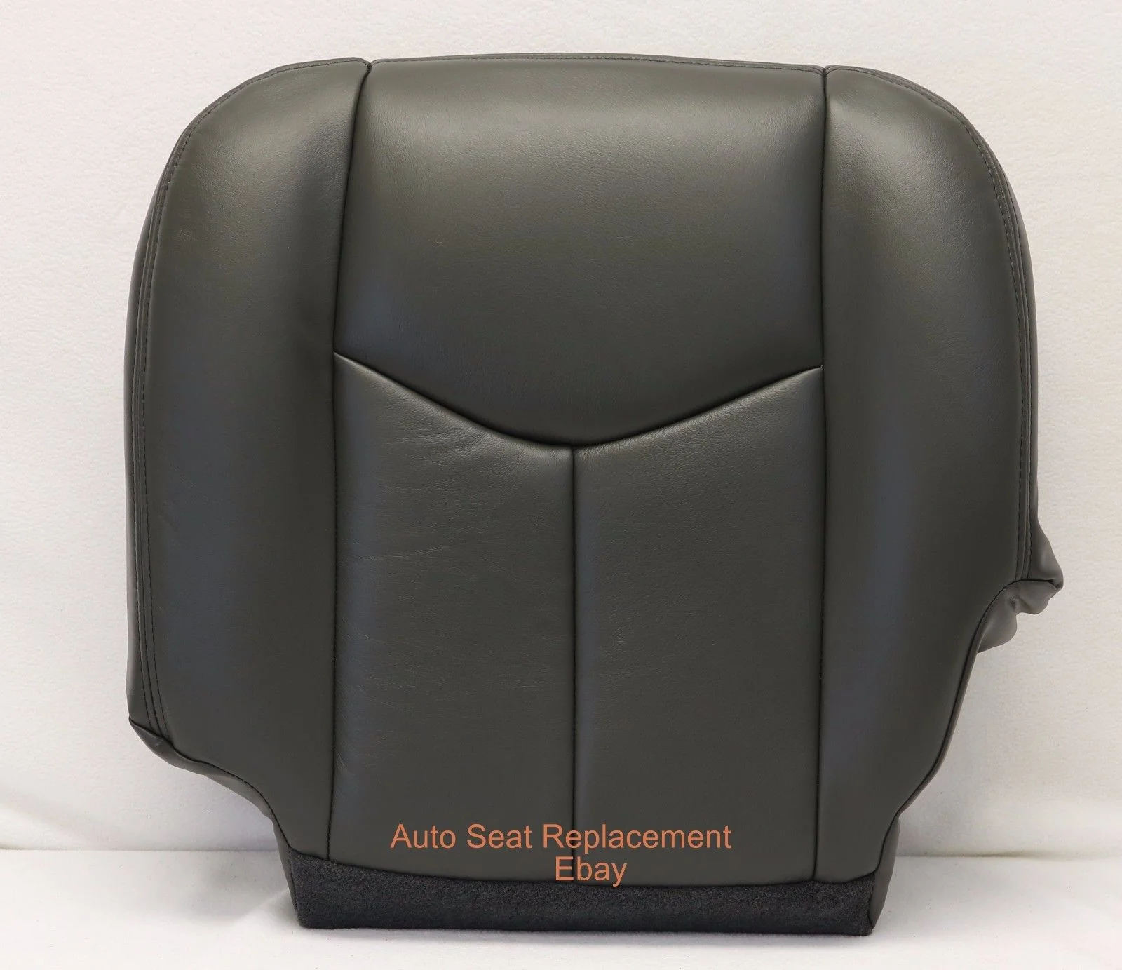 2003 2004 2005 2006 Chevy Silverado Duramax Bottom Leather Seat Cover Dark Gray - Image 4