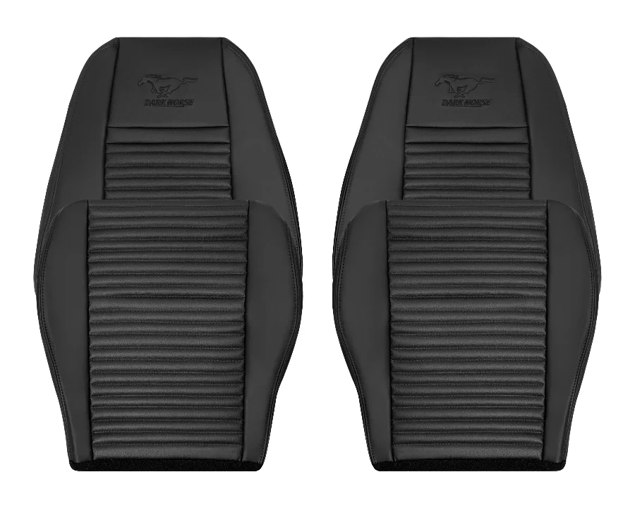 2003-2004 Ford Mustang Mach 1 ONE Replacement Leather Seat Cover in Ebony Black: Choose From Variation