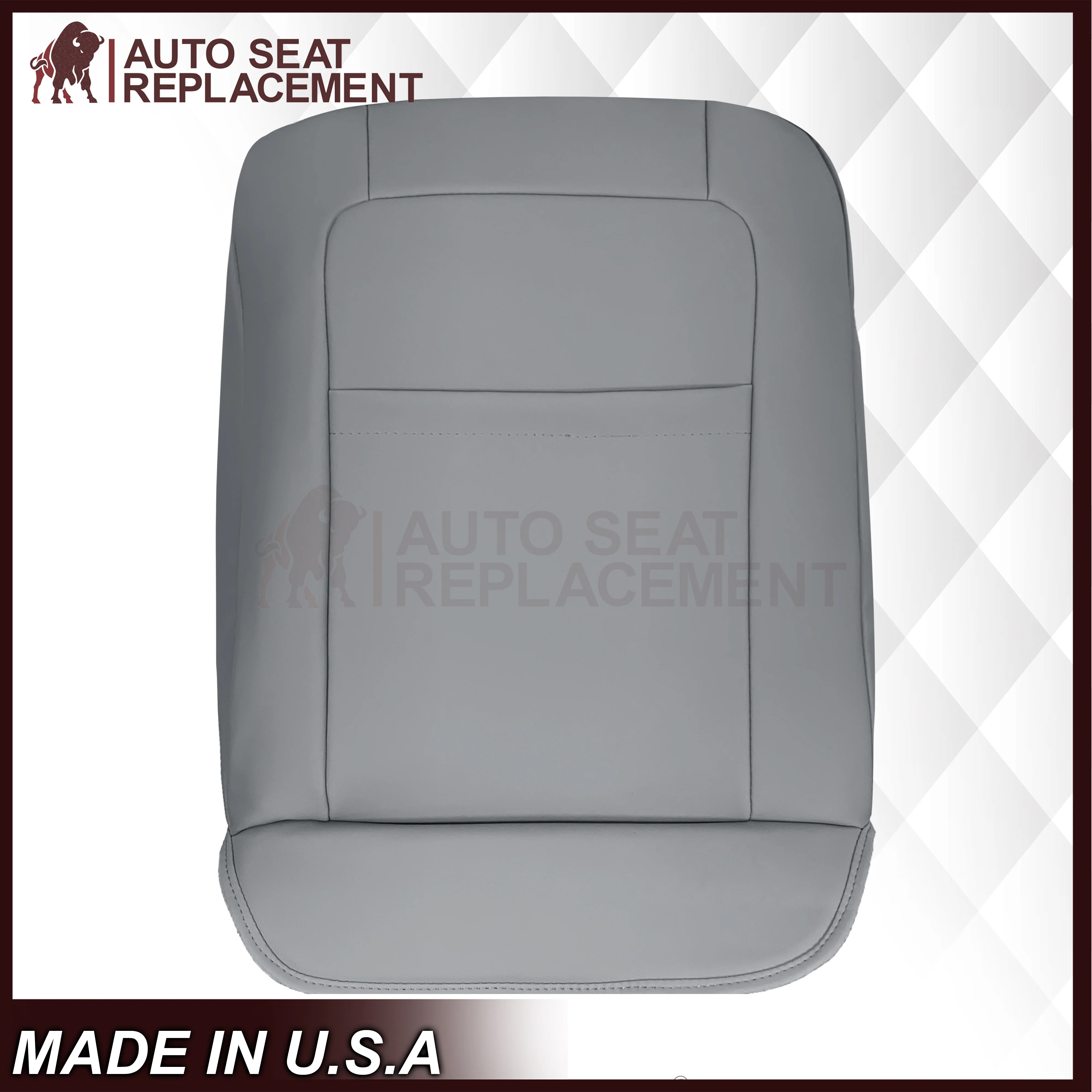2003 2004 Lincoln Navigator Replacement Seat Covers in Gray: Choose Genuine Leather or Vinyl - Image 7