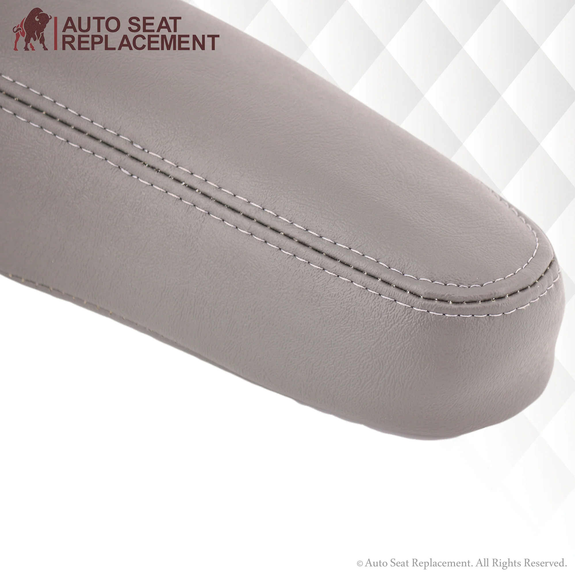 2003-2006 Chevy Tahoe Suburban & GMC Yukon Sierra Armrest Cover Light Gray - Image 3