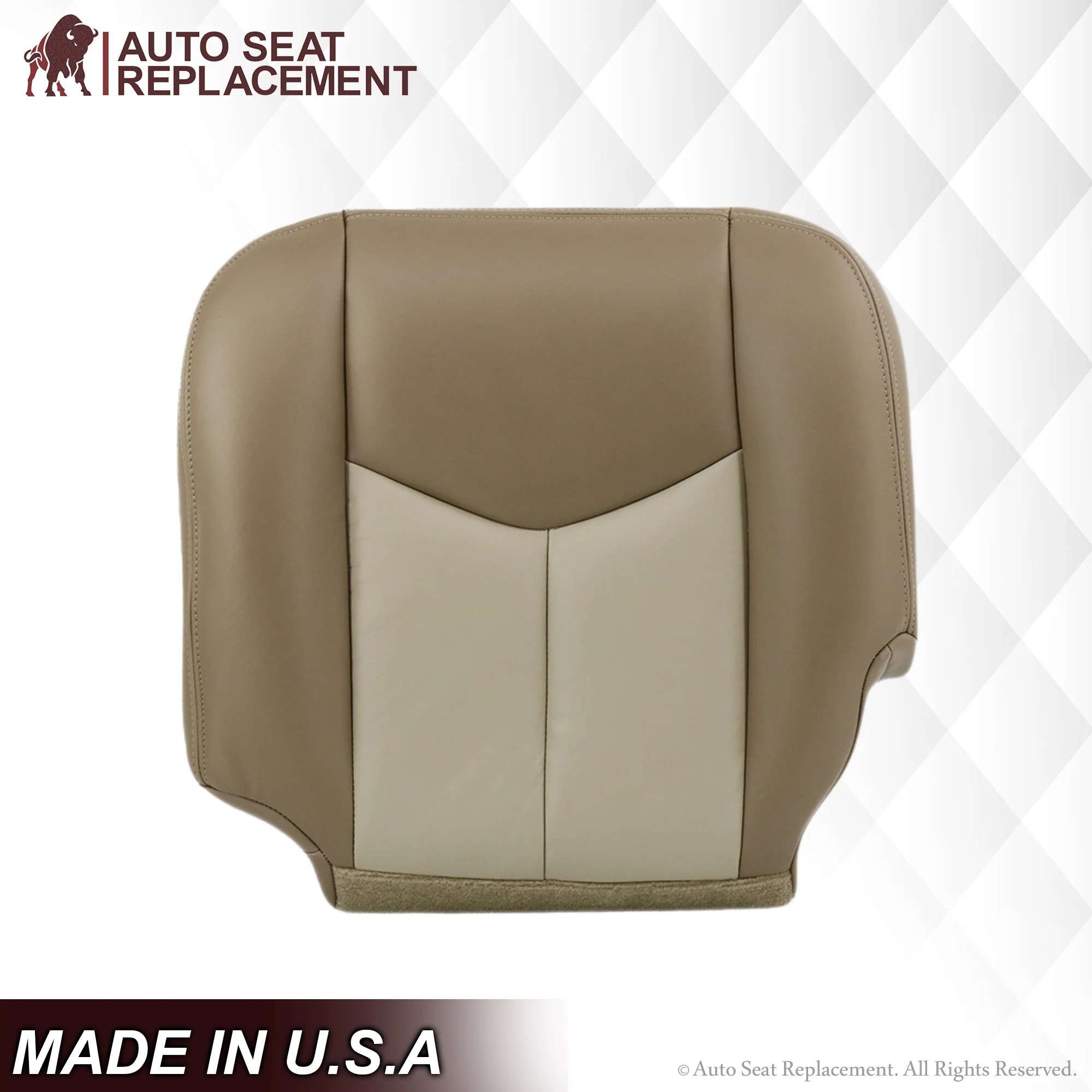 2003-2006 GMC Yukon Denali Seat Cover in 2 Tone Tan: Choose From Variants - Image 11