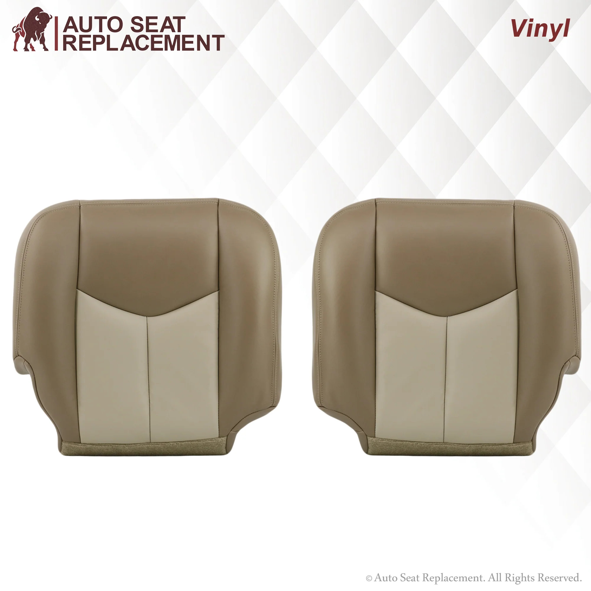 2003-2006 GMC Yukon Denali Seat Cover in 2 Tone Tan: Choose From Variants - Image 18