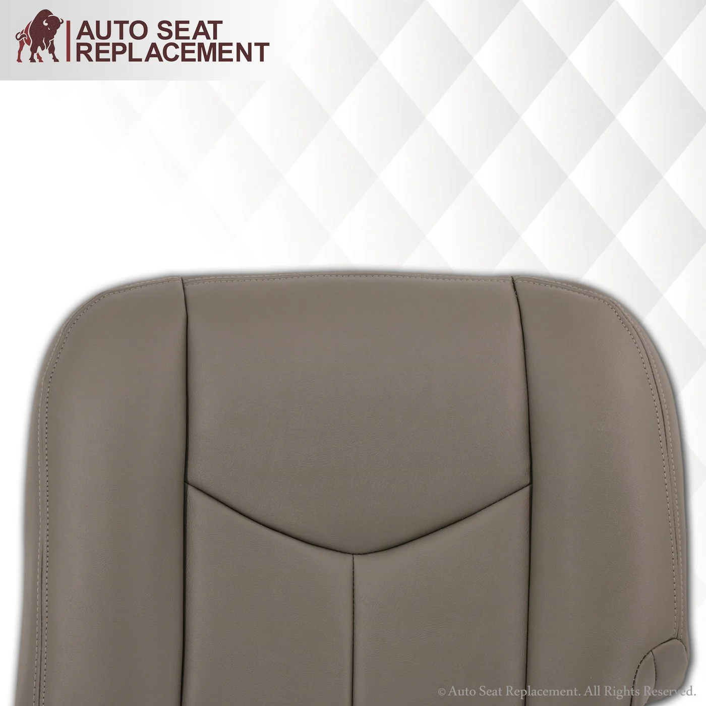 2003-2007 Chevy Silverado/Avalanche & GMC Sierra Work Truck Seat Cover in Gray 40/20/40 (Leanback Without Armrest): Choose Leather or Vinyl - Image 24