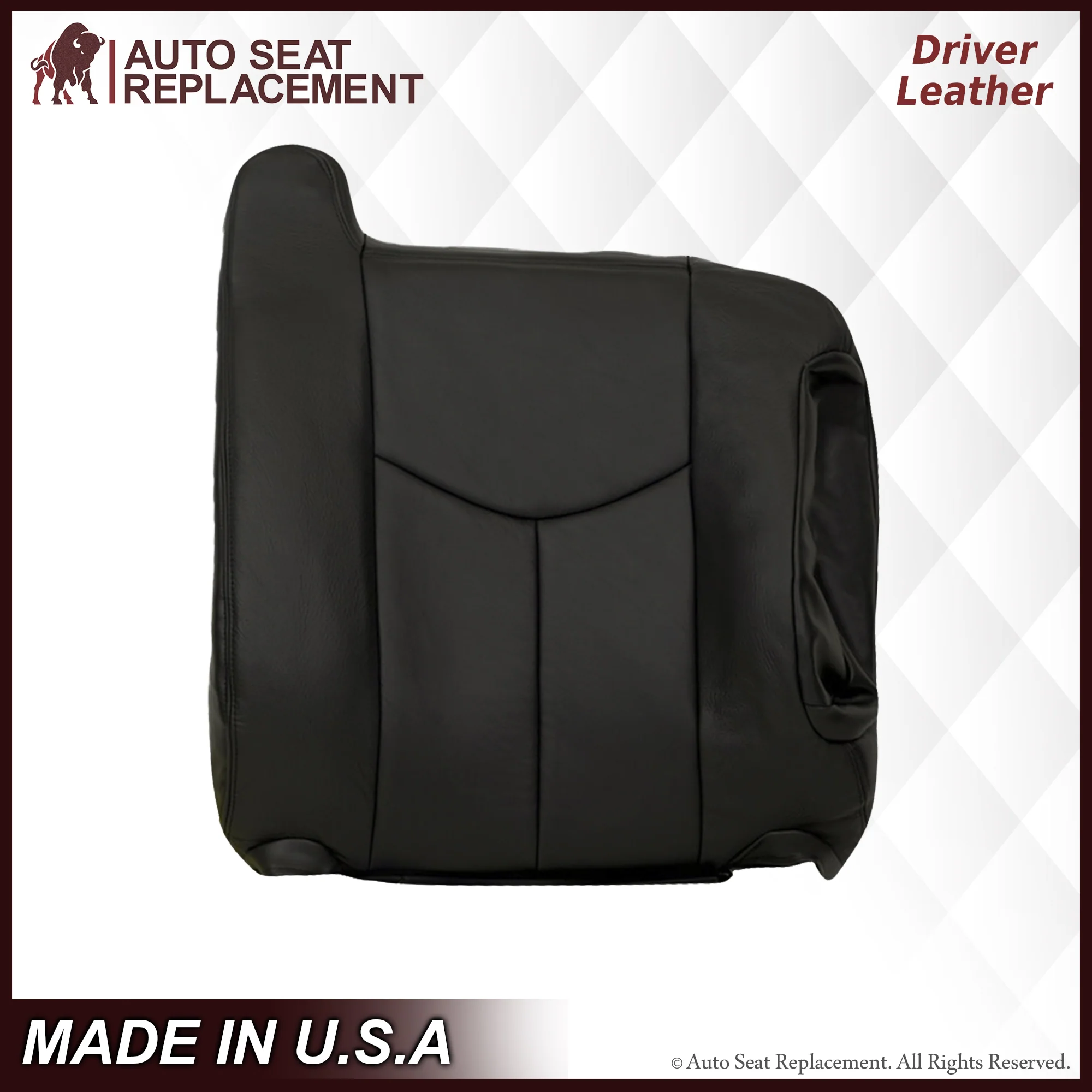2003-2007 Chevy Silverado/Avalanche Seat Cover in Dark Gray: Choose Leather or Vinyl - Image 10