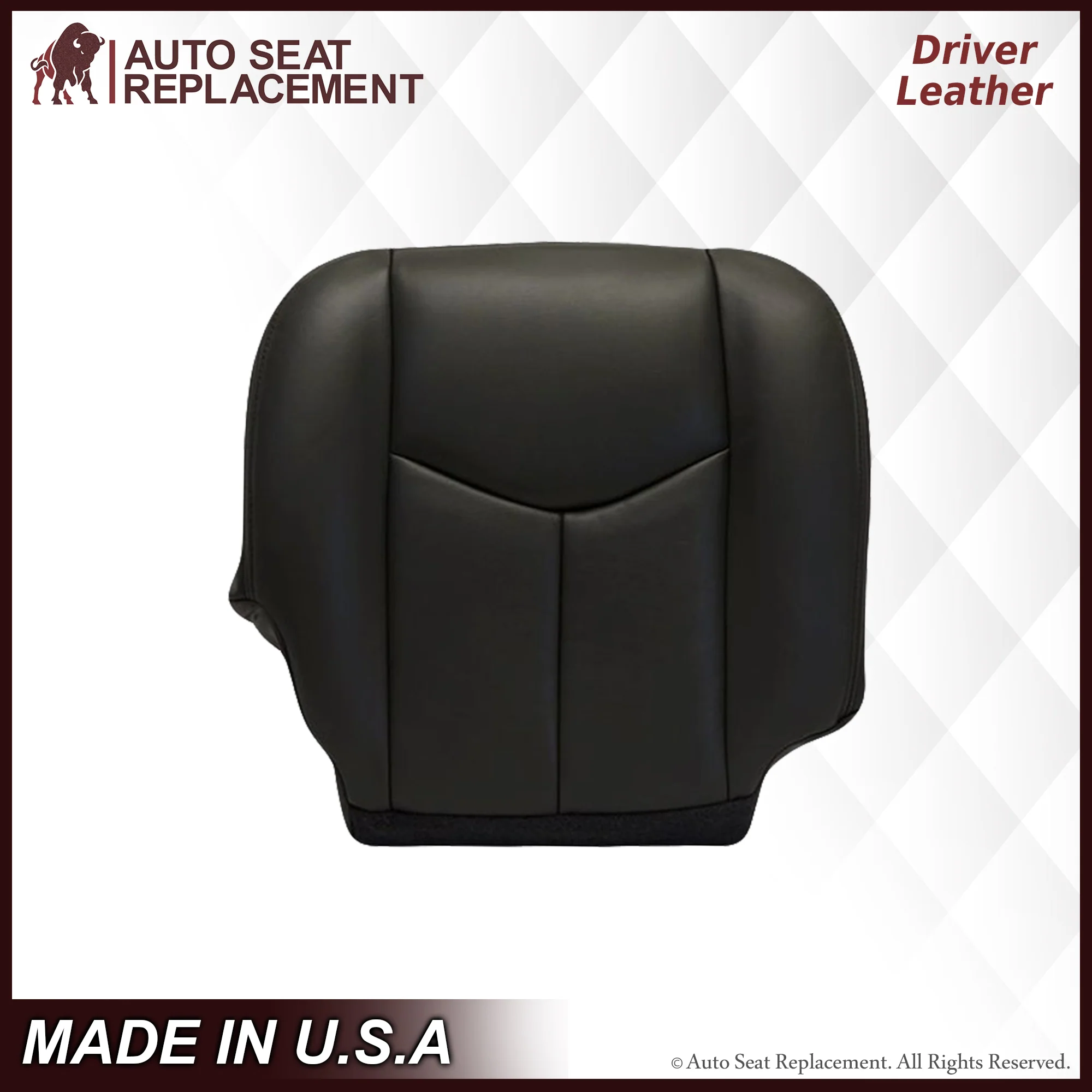 2003-2007 Chevy Silverado/Avalanche Seat Cover in Dark Gray: Choose Leather or Vinyl - Image 6