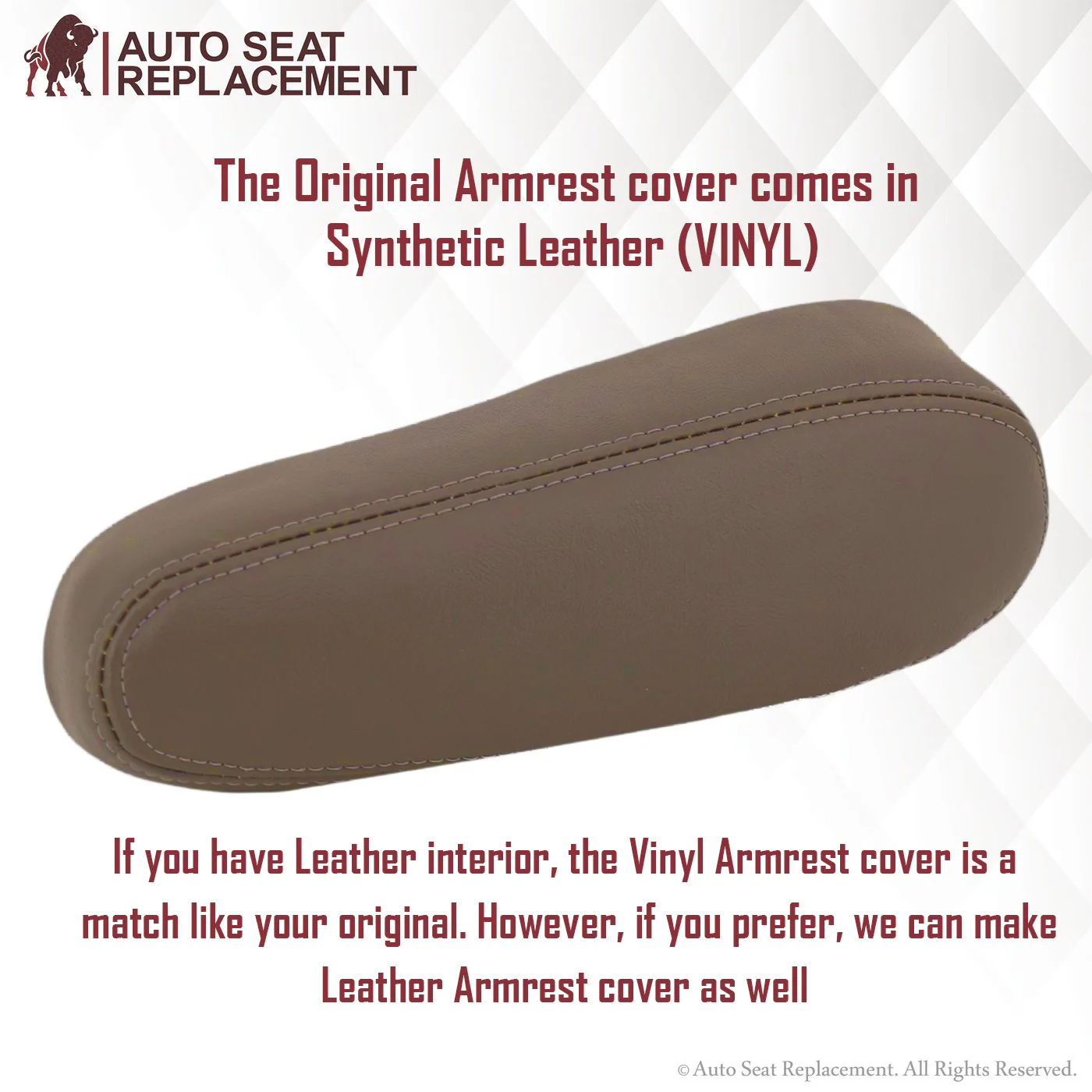 2003-2007 Chevy Silverado/Avalanche Seat Cover in Tan: Choose Leather or Vinyl - Image 6