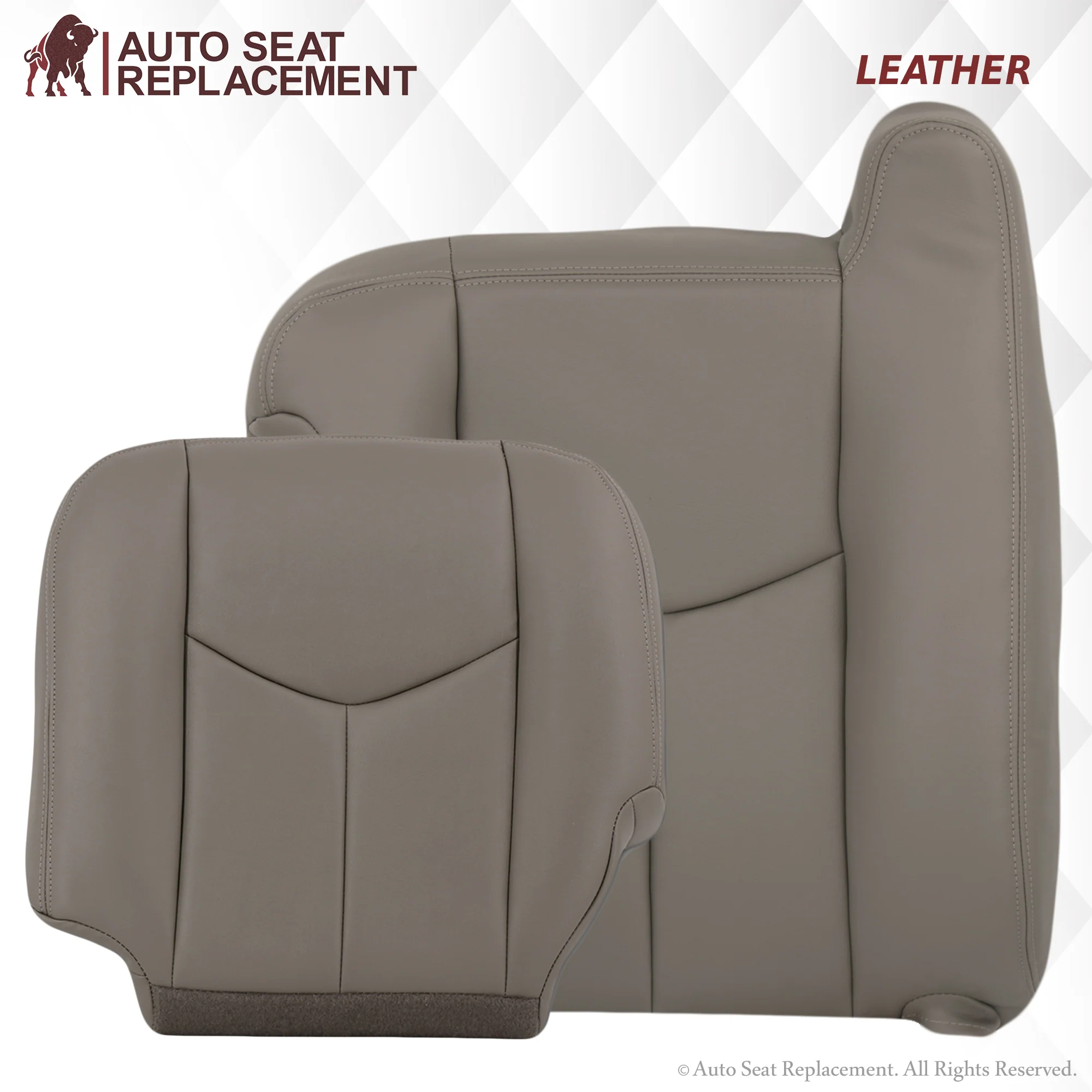 2003-2007 Chevy Tahoe/Suburban Seat Cover in Light Gray: Choose From Variations - Image 29