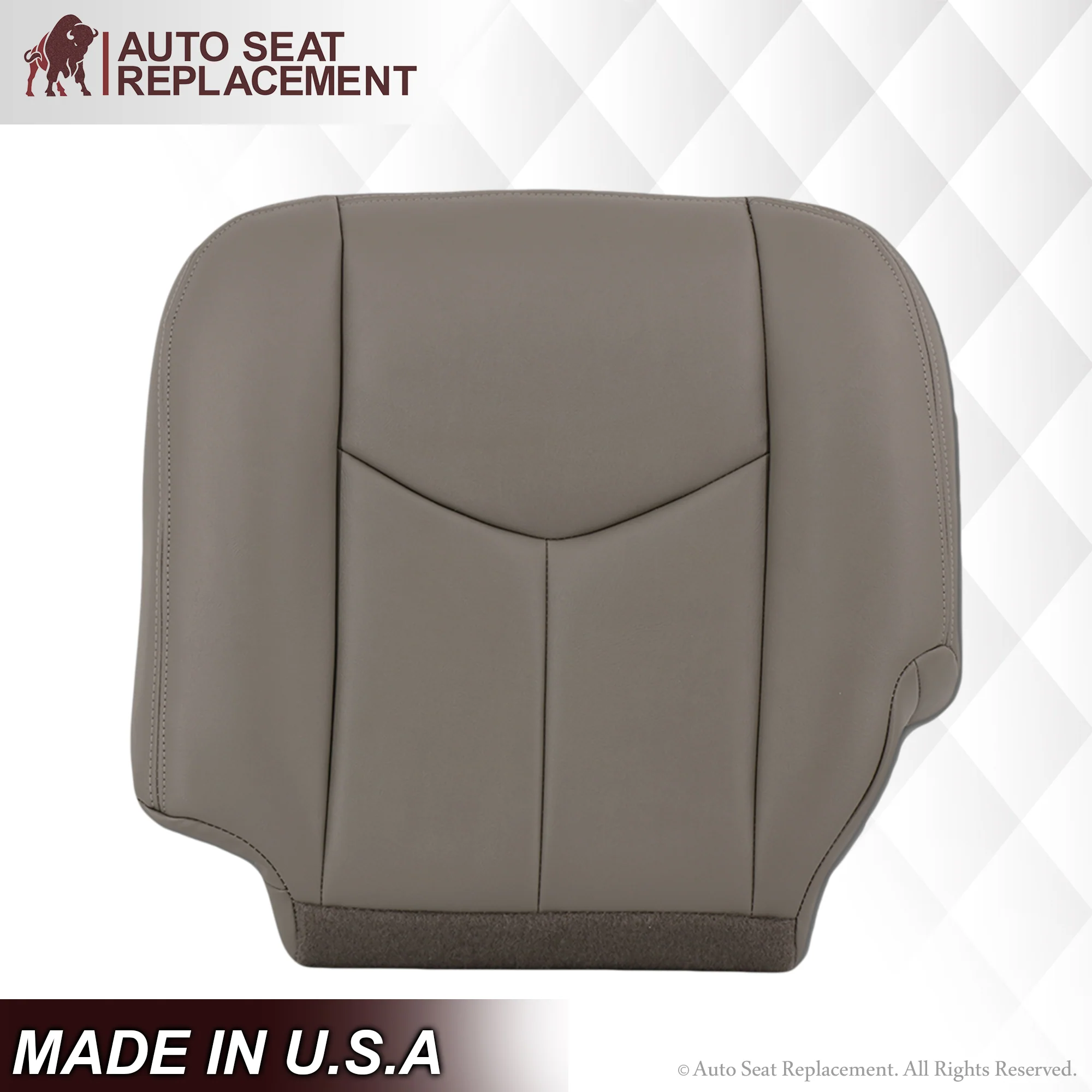 2003-2007 Chevy Tahoe/Suburban Seat Cover in Light Gray: Choose From Variations - Image 3