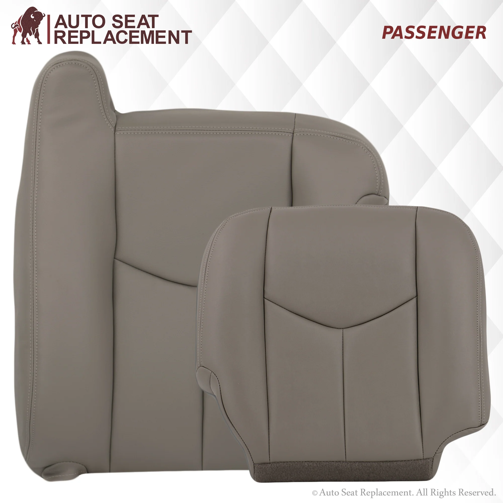 2003-2007 Chevy Tahoe/Suburban Seat Cover in Light Gray: Choose From Variations - Image 31
