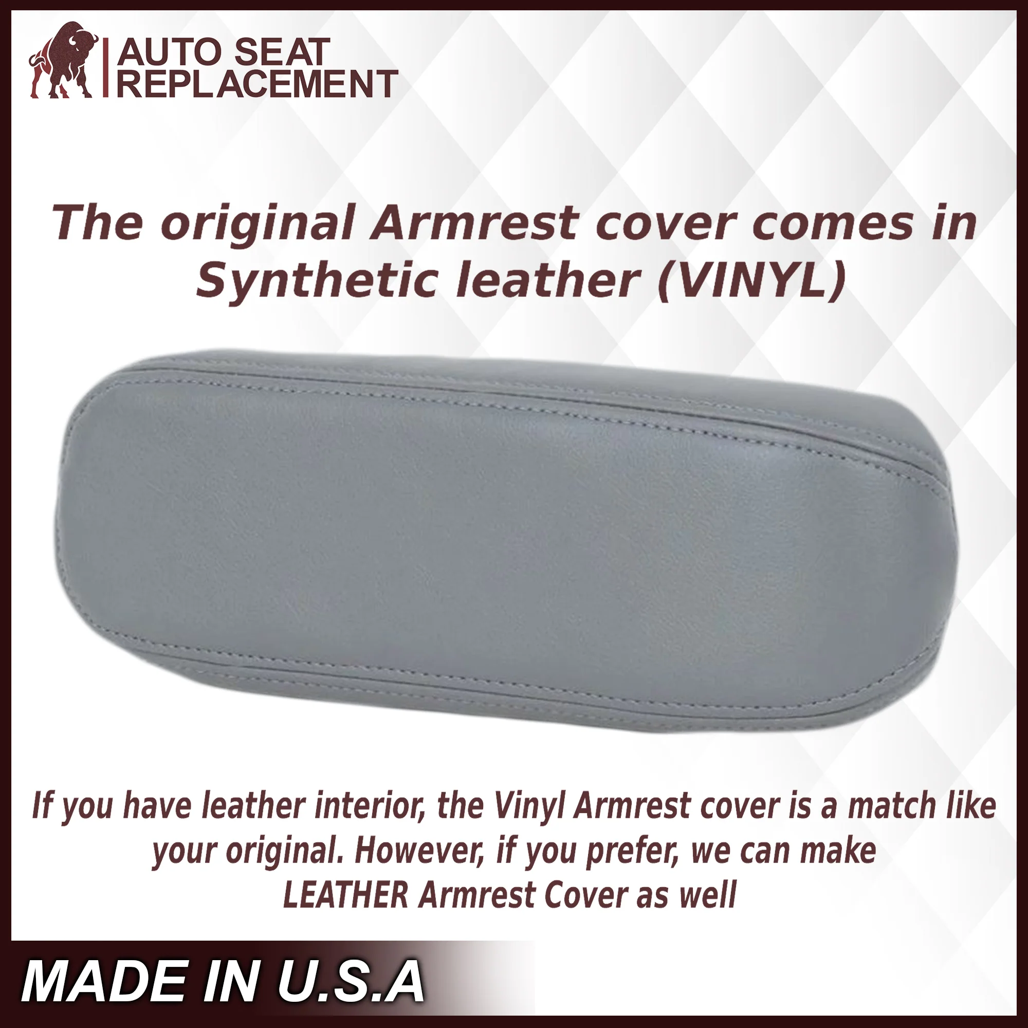 2003-2007 Ford F250/F350/F450/F550 Lariat Seat Cover in Flint Gray: Choose Leather or Vinyl - Image 22