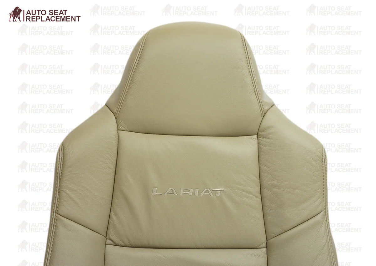2003-2007 Ford F250 F350 Lariat Seat Cover in Tan: Choose Leather or Vinyl - Image 21