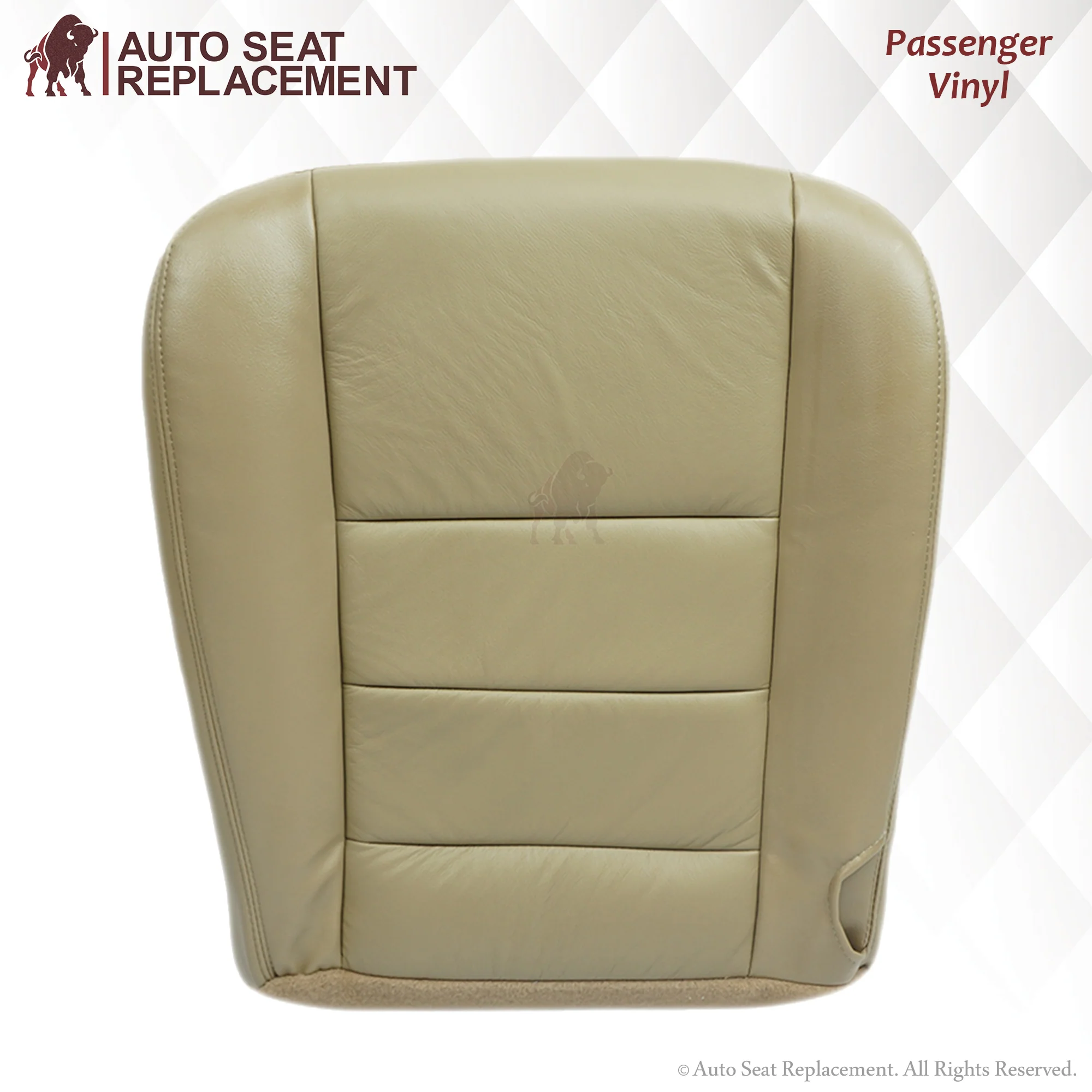 2003-2007 Ford F250 F350 Lariat Seat Cover in Tan: Choose Leather or Vinyl - Image 29