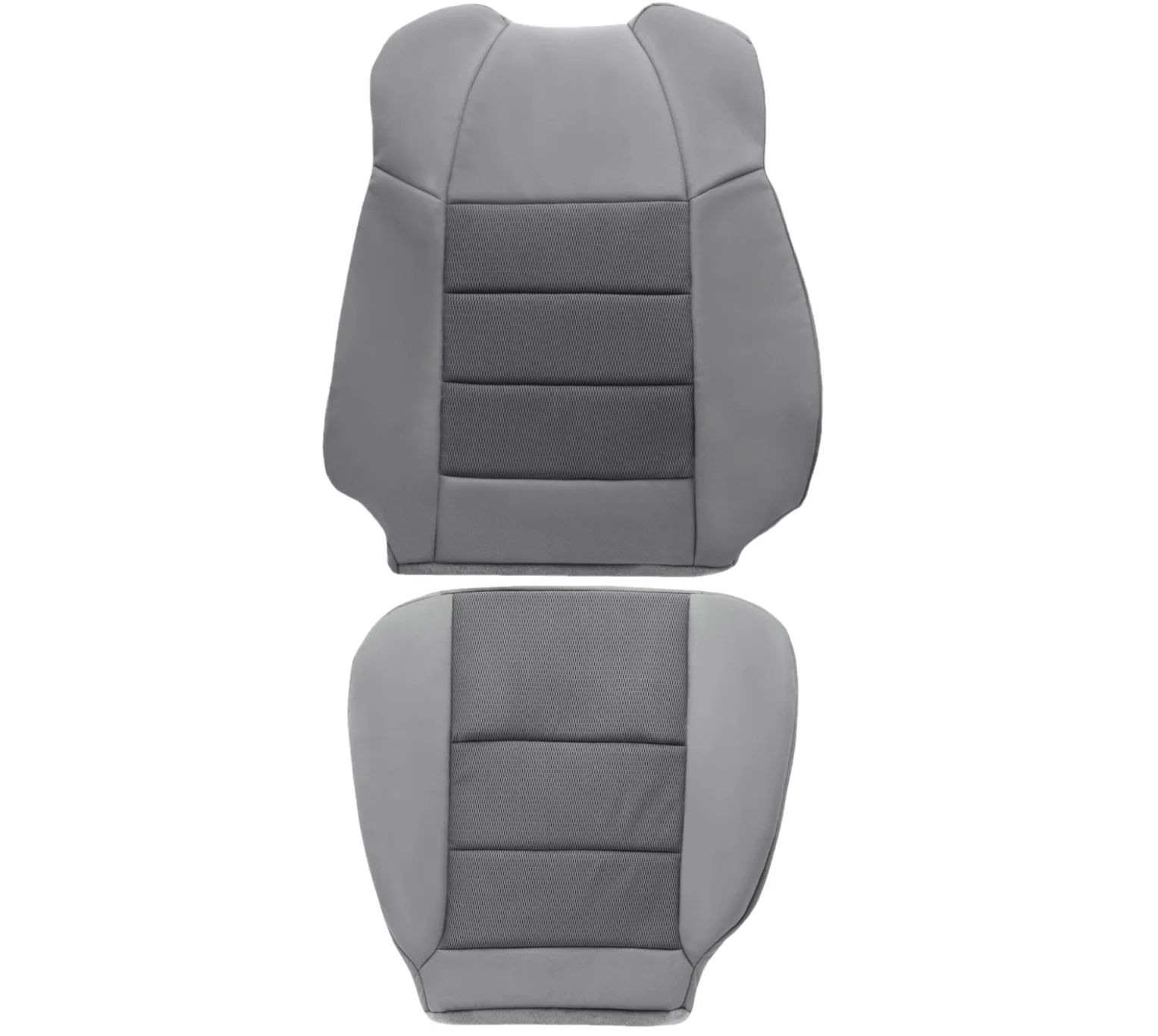 2003-2007 Ford F350/F250 Lariat Extended Cab CLOTH Seat Cover in Gray - Image 2