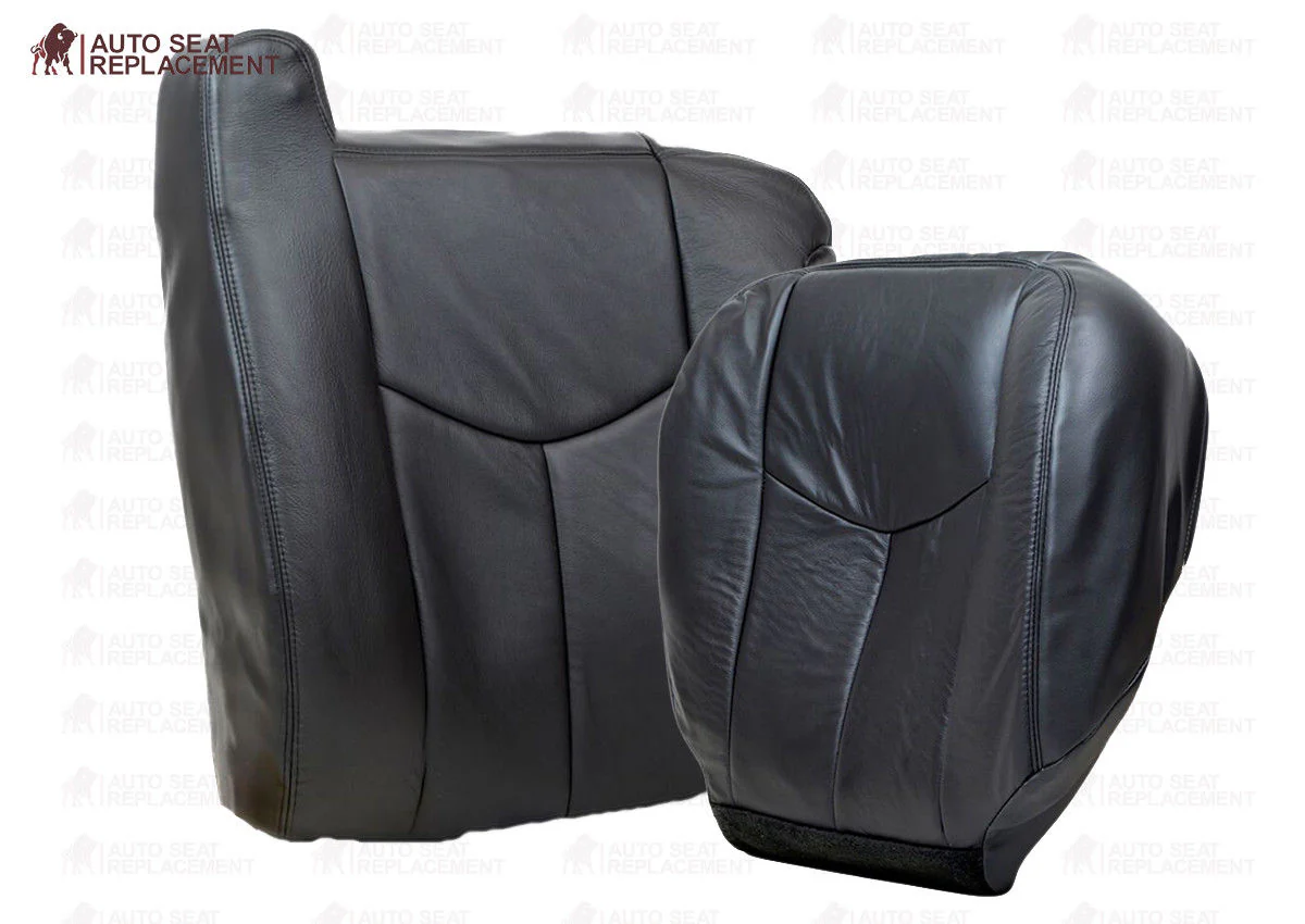 2003-2007 GMC Sierra Seat Cover in Dark Gray: Choose Leather or Vinyl - Image 7