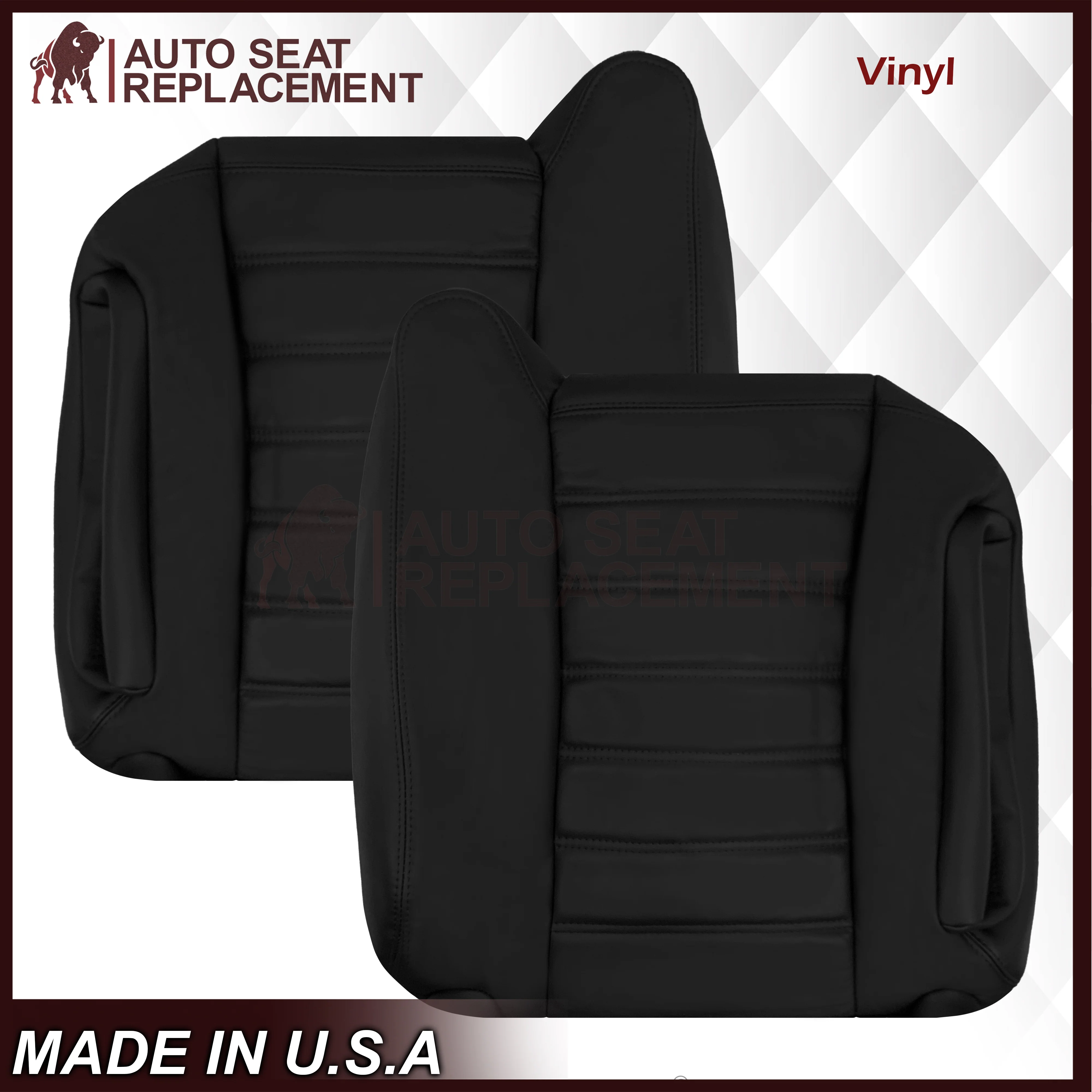 2003 - 2007 Hummer H2 SUV SUT Adventure LEATHER Seat Cover: Ebony Black - Image 17