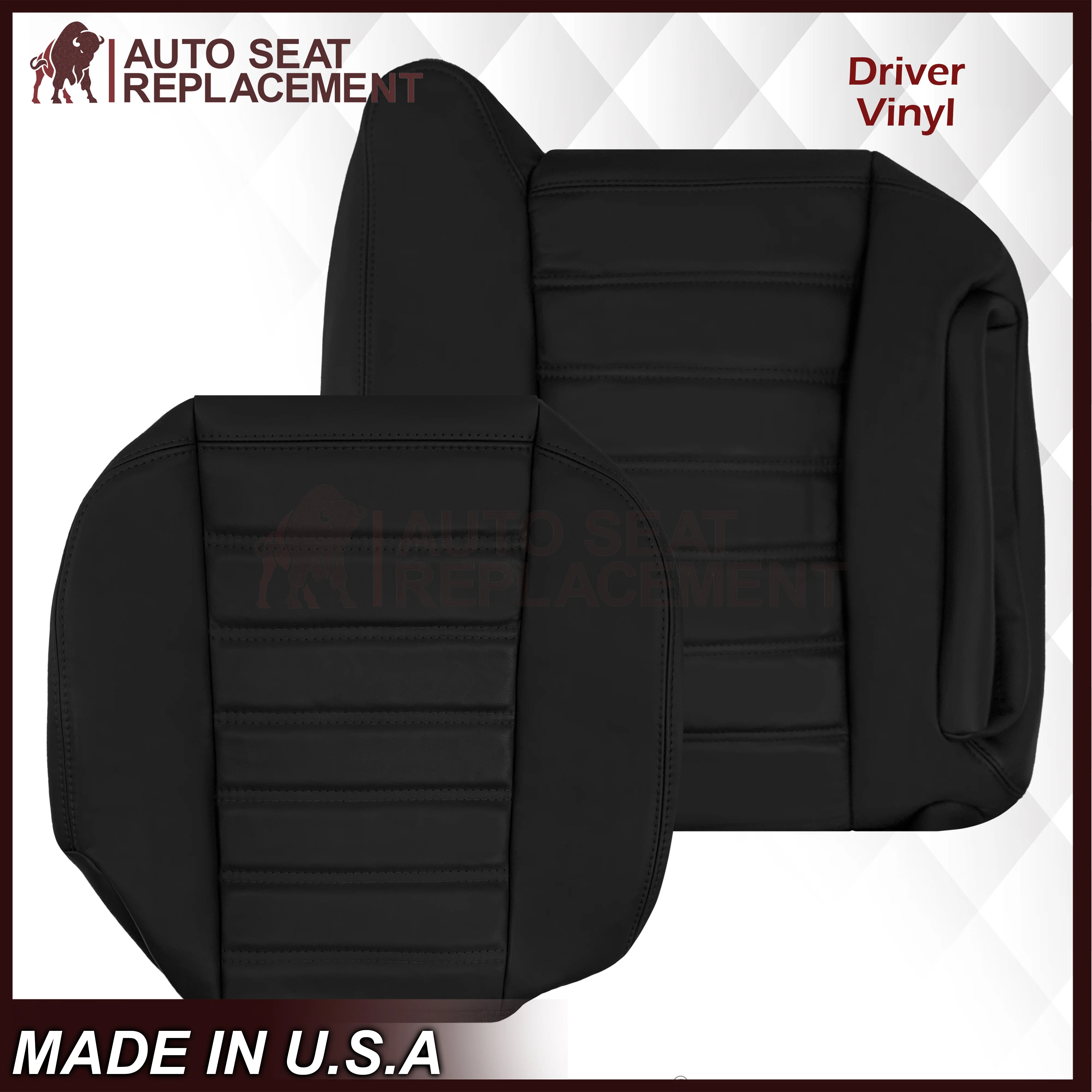 2003 - 2007 Hummer H2 SUV SUT Adventure LEATHER Seat Cover: Ebony Black - Image 7