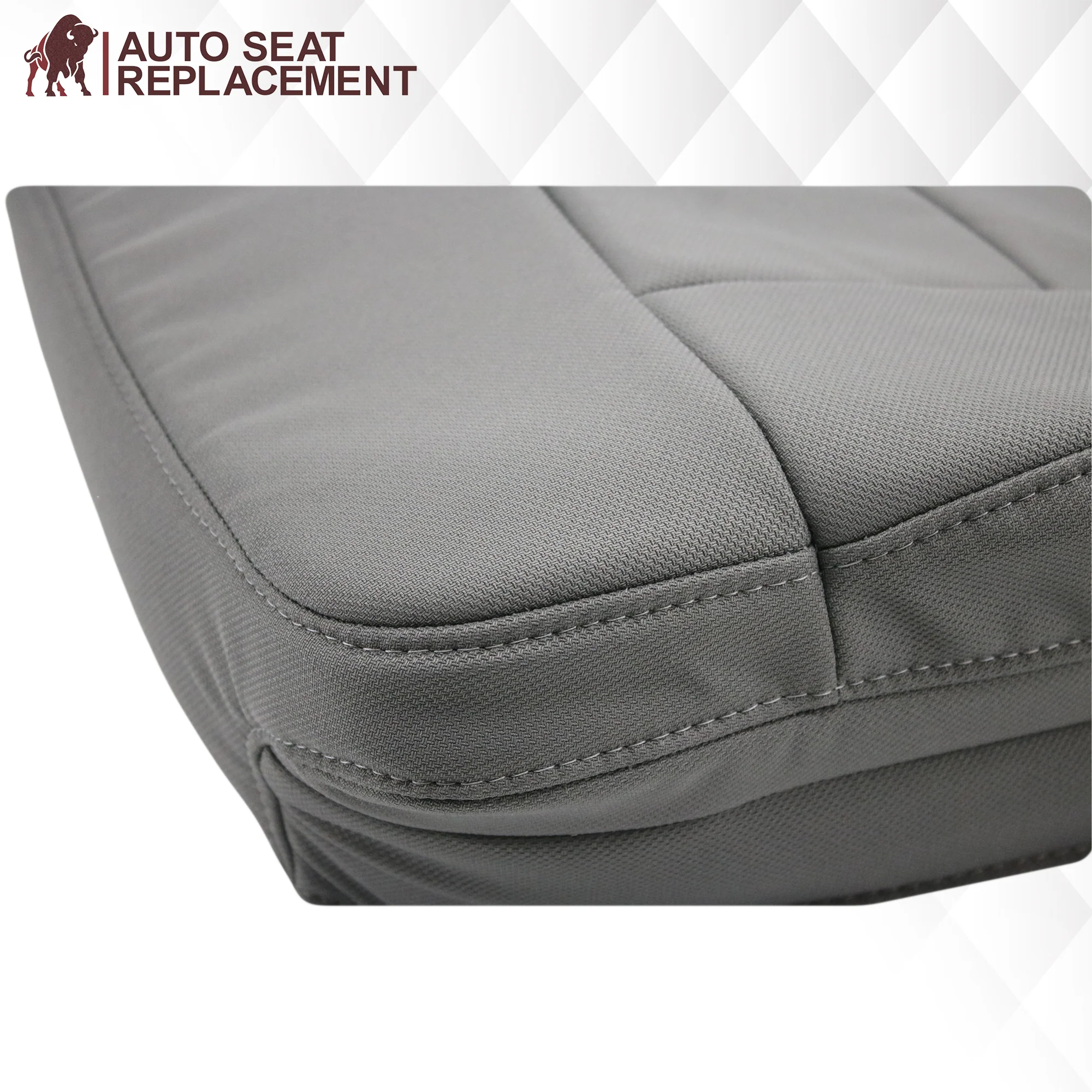2004 2005 2006 2007 2008 Ford F150 XL Cloth Seat Covers in Medium Flint Gray - Image 10
